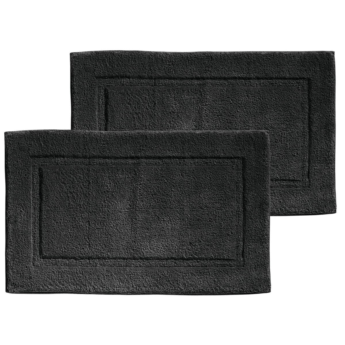 Mdesign 100% Cotton Bath Mat - Soft Hotel-Style Rectangular Bathroom Floor Rug - Plush, Water Absorbent Cloth Bathmat For Outsid