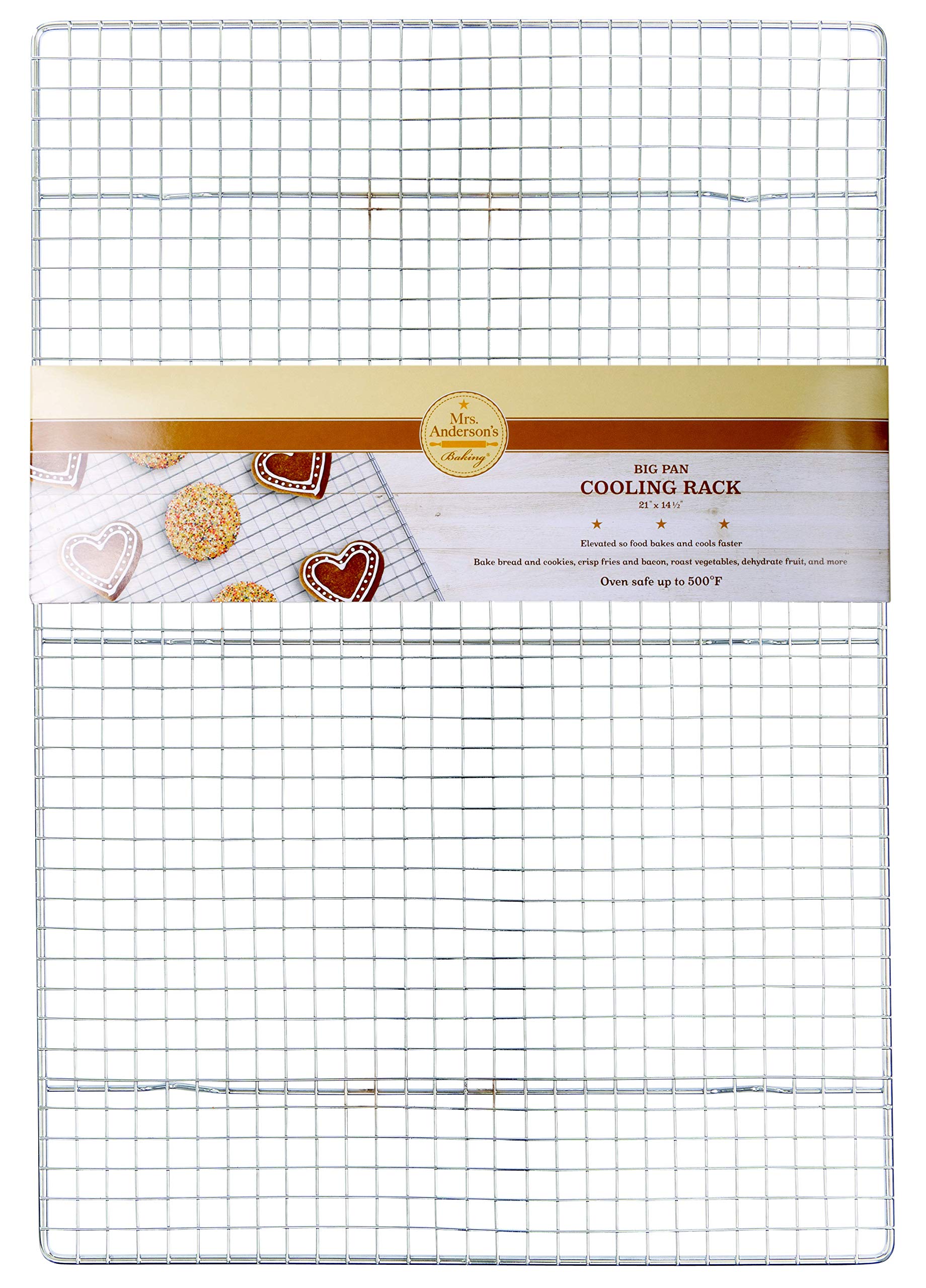 Mrs. Andersons Baking Professional Two-Thirds Sheet Cooling Rack, 21 X 14.5-Inches