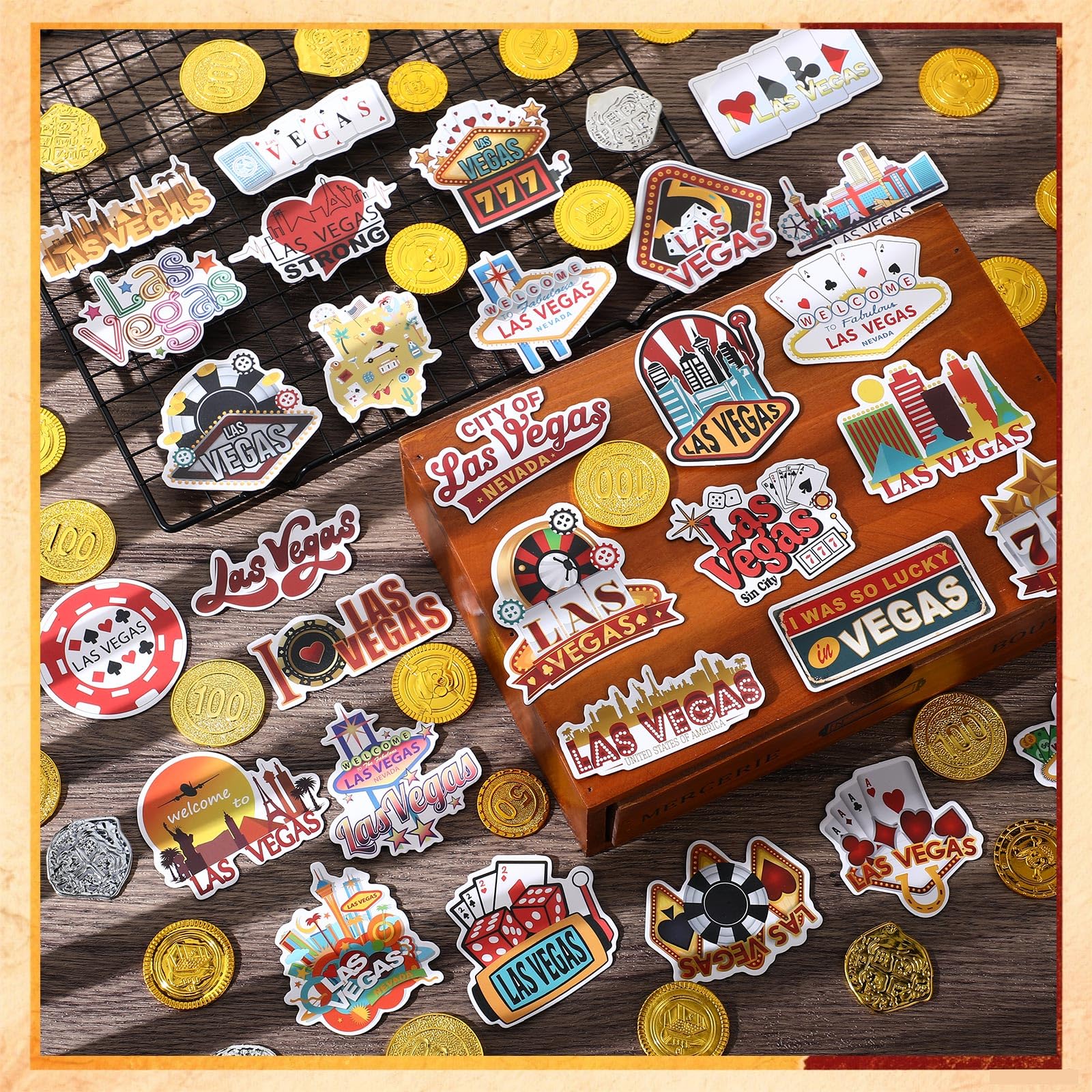 Konohan 30 Pcs Las Vegas Souvenirs Gifts Las Vegas Magnet for Refrigerator City Magnetic Refrigerator Stickers for Home Decorati