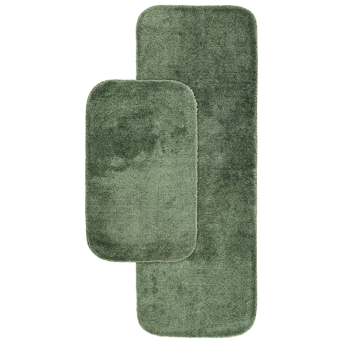 Garland Rug Traditional Nylon Washable Deep Fern 2 Bath Rugs (21 X 34, 22 X 60) - Soft, Absorbent, And Stylish For Your