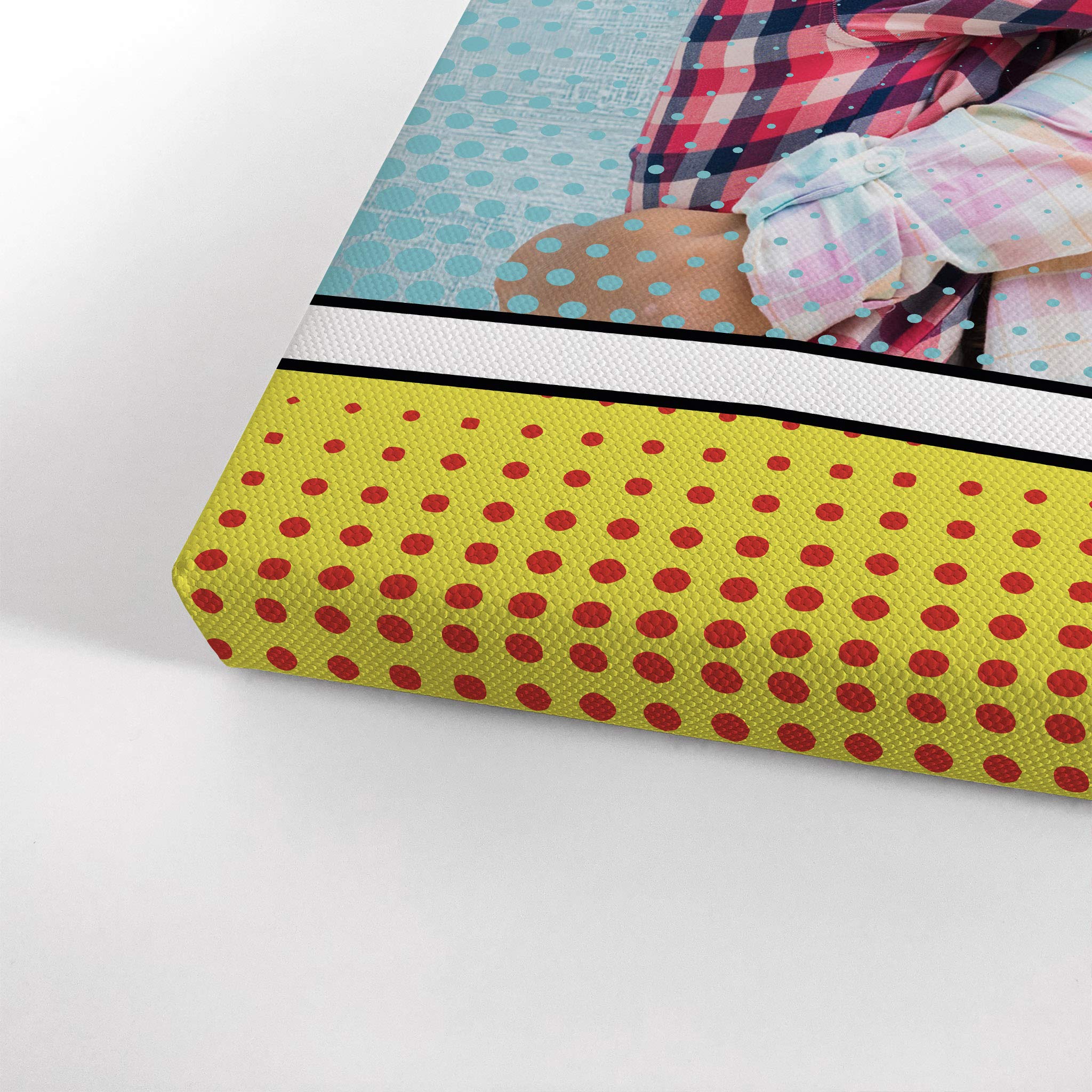 Smile Art Design Custom Canvas Print With Your Photos Personalized Photo Pop Art With Your Picture Custom Photo Prints Personali