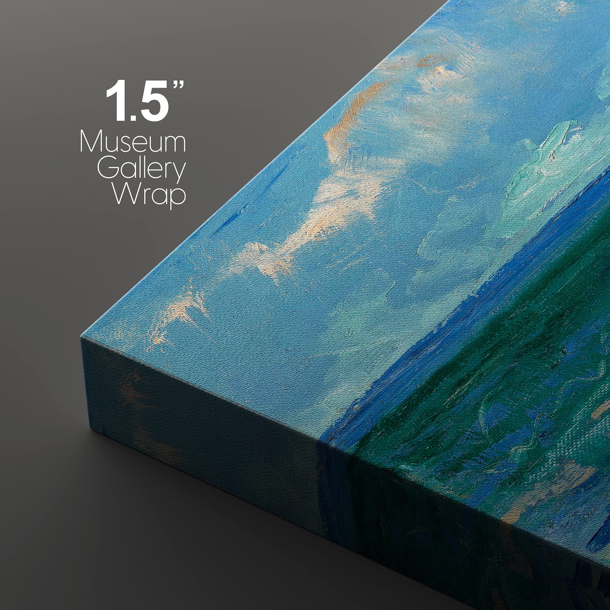 Wall26 Canvas Print Wall Art Set Seascape By Vincent Van Gogh Nature Wilderness Illustrations Fine Art Relax/Calm Multicolor For