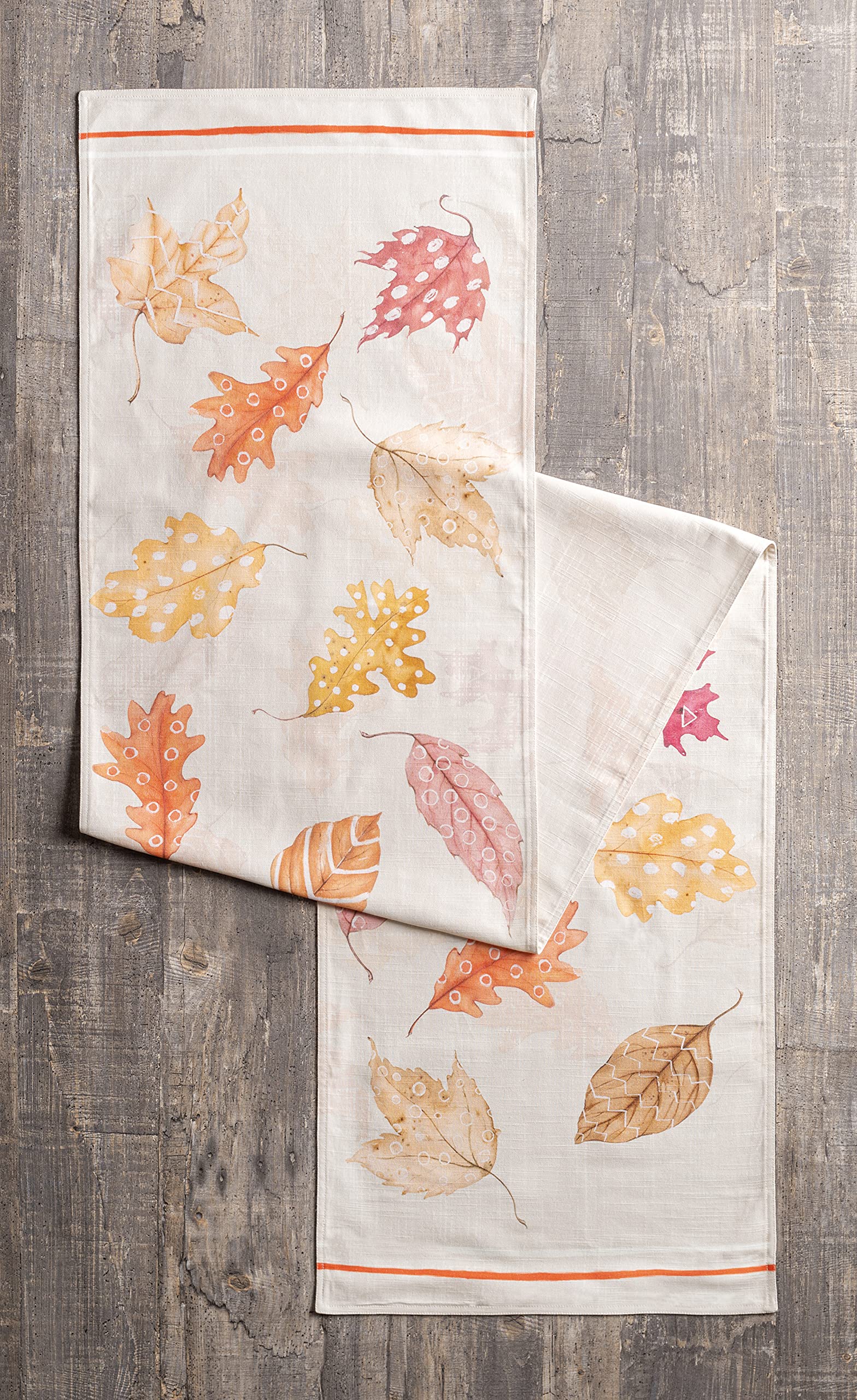 Maison D' Hermine Tablerunner 100% Cotton Table Runner Decorative Table Runners, Home, Buffet & Camping, Colors Of Autumn (Doubl