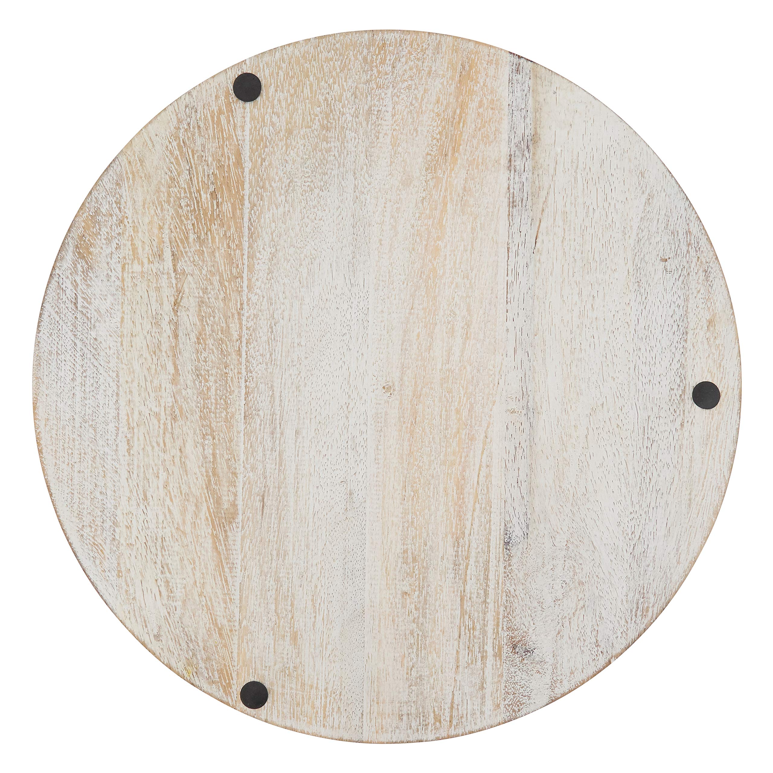 Fluted Wood Charger Plates (Set Of 4)
