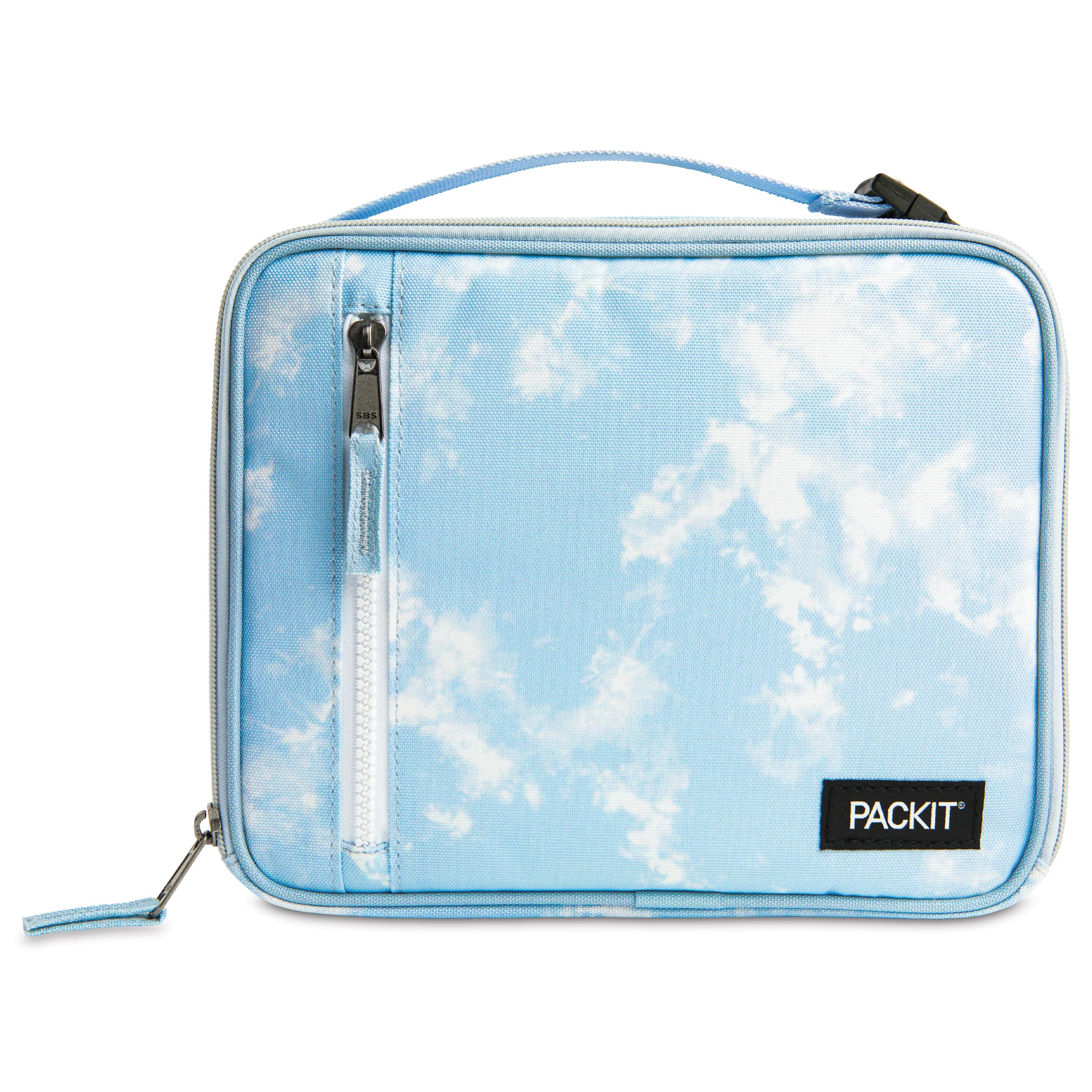 Packit Freezable Classic Lunch Box, Blue Sky, Built With Ecofreeze Technology, Collapsible, Reusable, Zip Closure With Zip Front