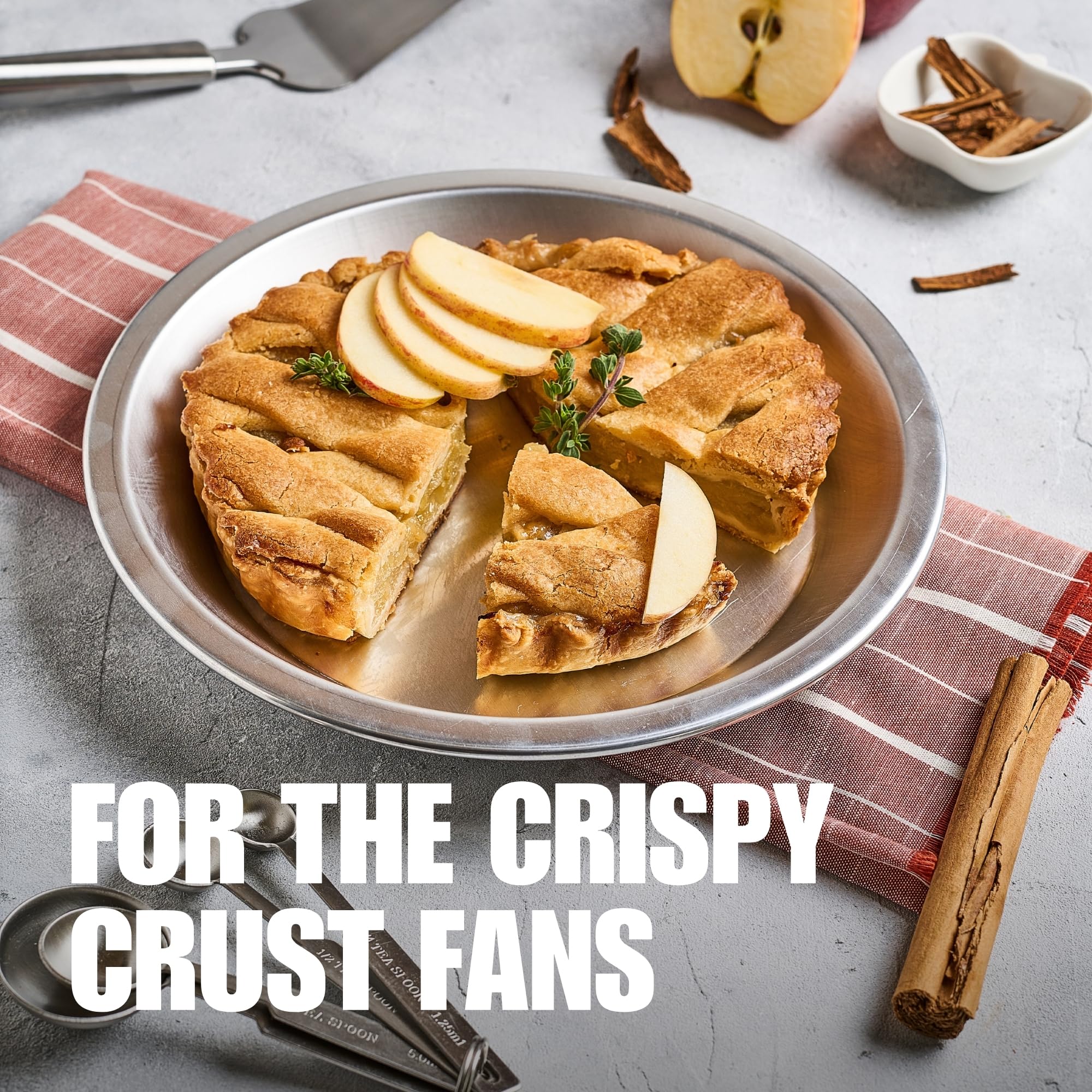 Norjac Pie Pan 9 Inch, 3 Pack, 100% Pure Aluminum, Sturdy, Rust Free, Made In Canada.