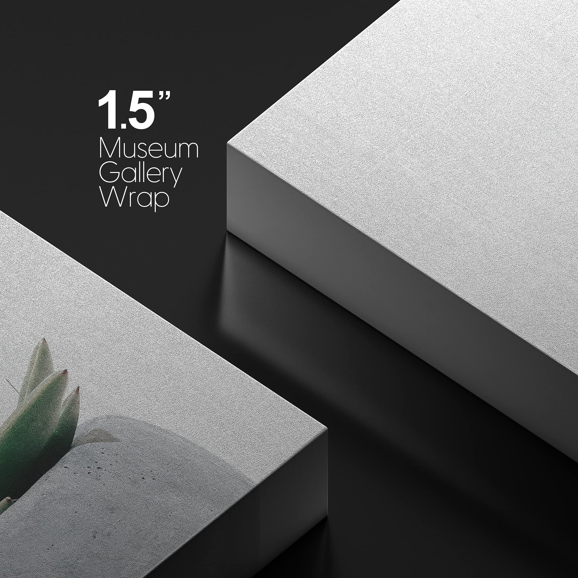 Wall26 Canvas Print Wall Art Green Succulent In Gray Pot Nature Wilderness Photography Realism Chic Scenic Relax/Calm Multicolor