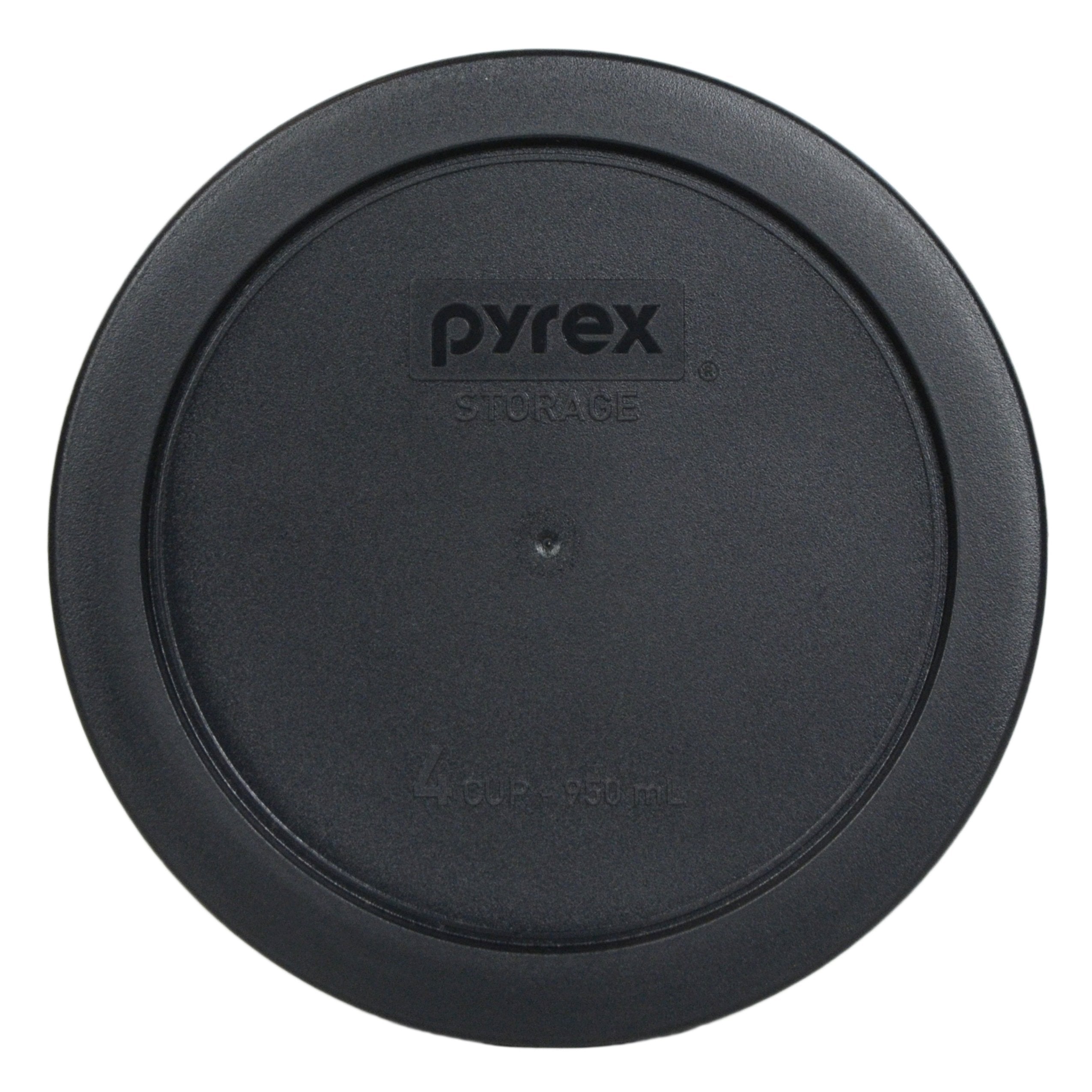 Pyrex 7201-PC 4-Cup Black Food Storage Replacement Lid - Made in USA