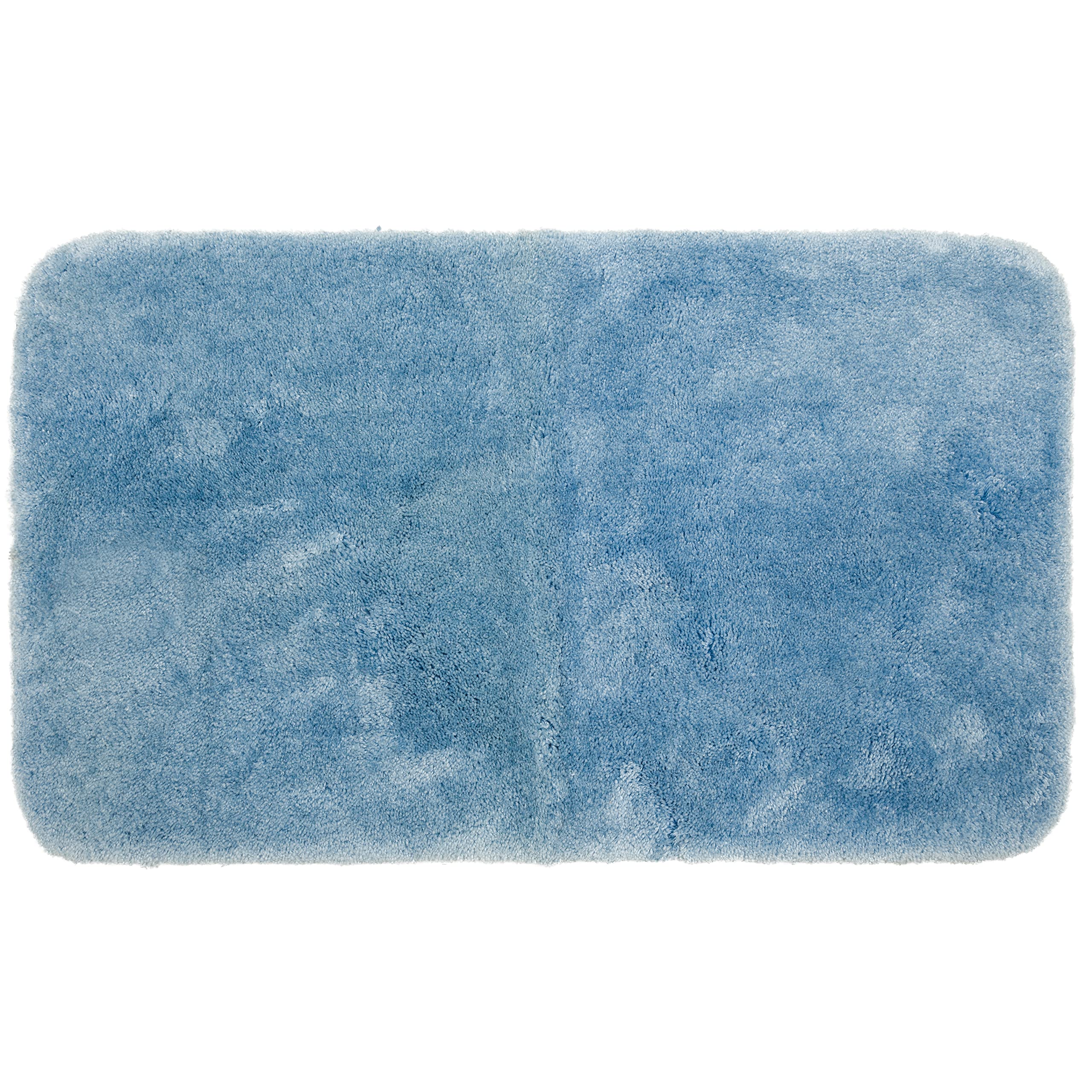Mohawk Home Machine Washable Royal Bath Mat, Wedgewood Blue (1' 5'' X 2')