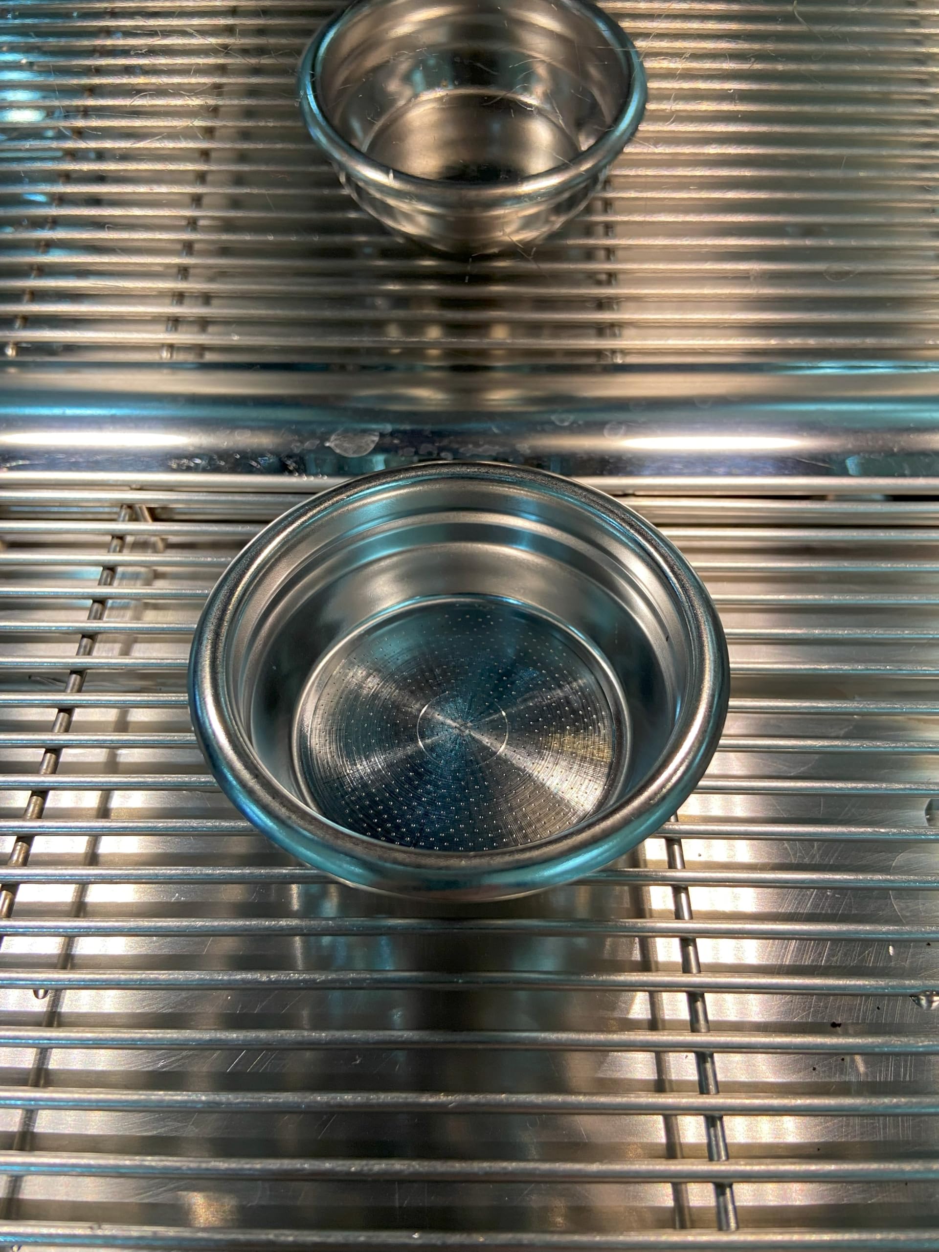 58Mm E61 Precision Filter Ridged Basket Stainless Steel Portafilter Basket Espresso Basket Compatible 58Mm Portafilter Filter Ba
