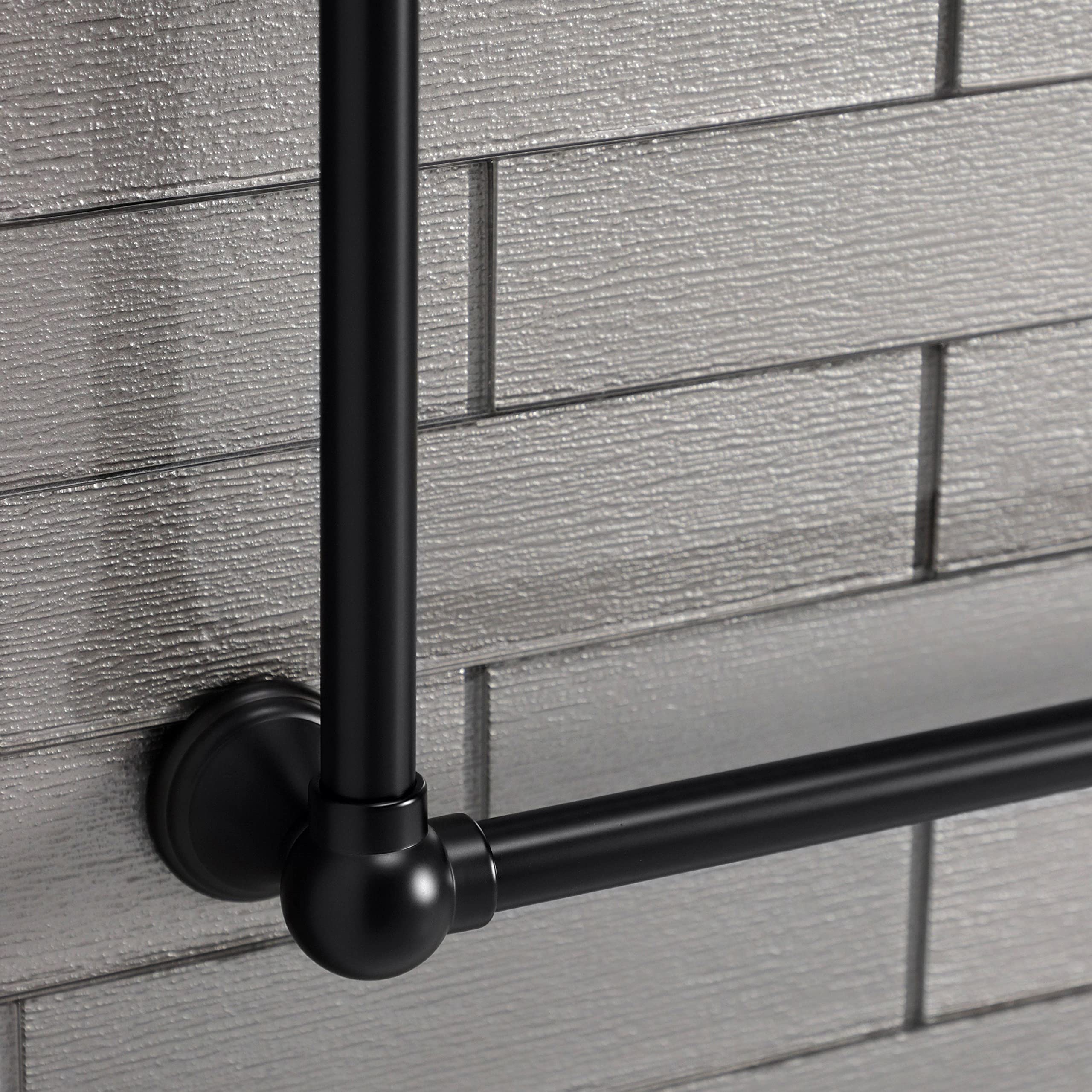 Kingston Brass Dtc322419Mb Maximilien Wall Mount -Towel Rack, Matte Black