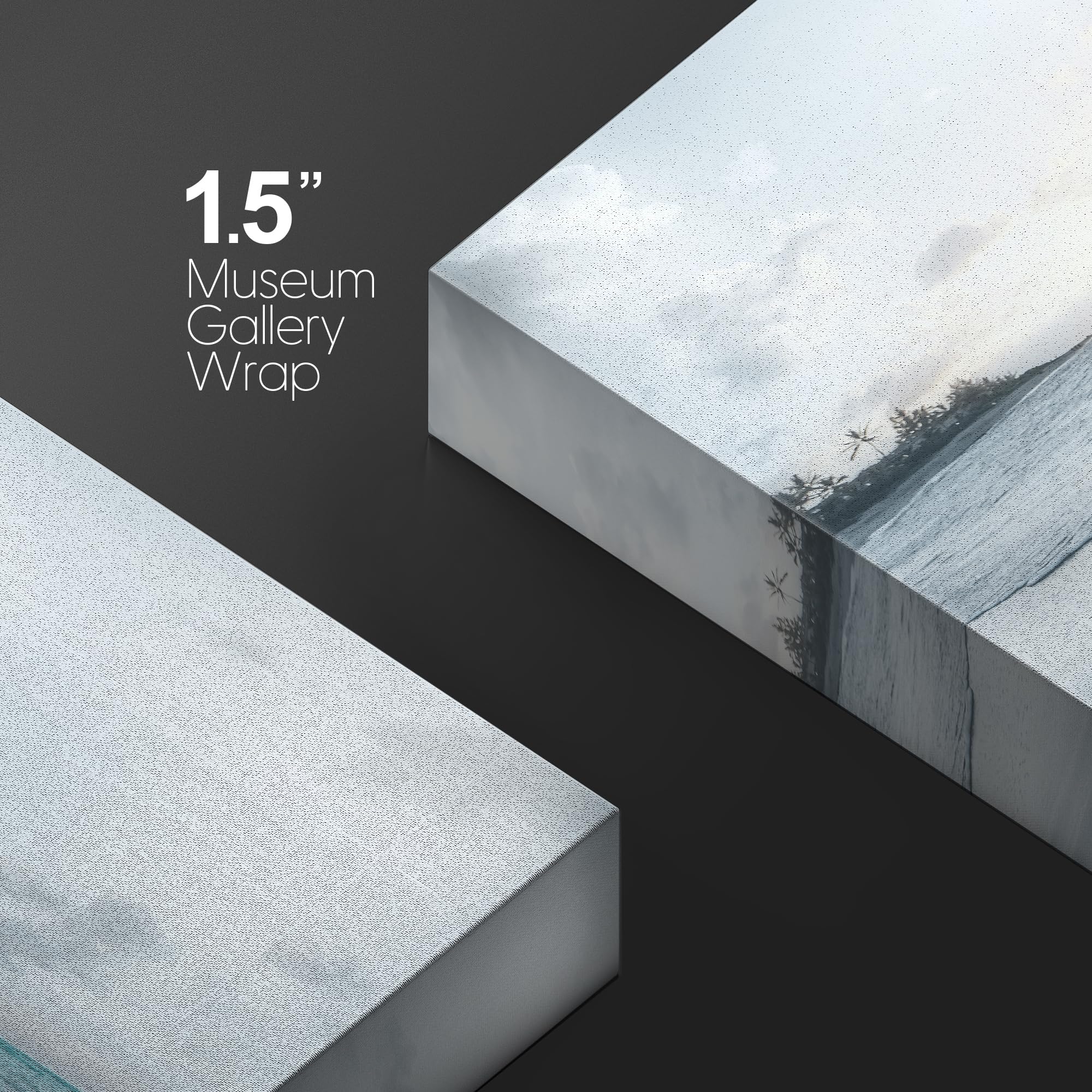 Wall26 Canvas Print Wall Art Washed Out Gray Sunset Beach Shoreline Nature Wilderness Photography Modern Art Rustic Scenic Color