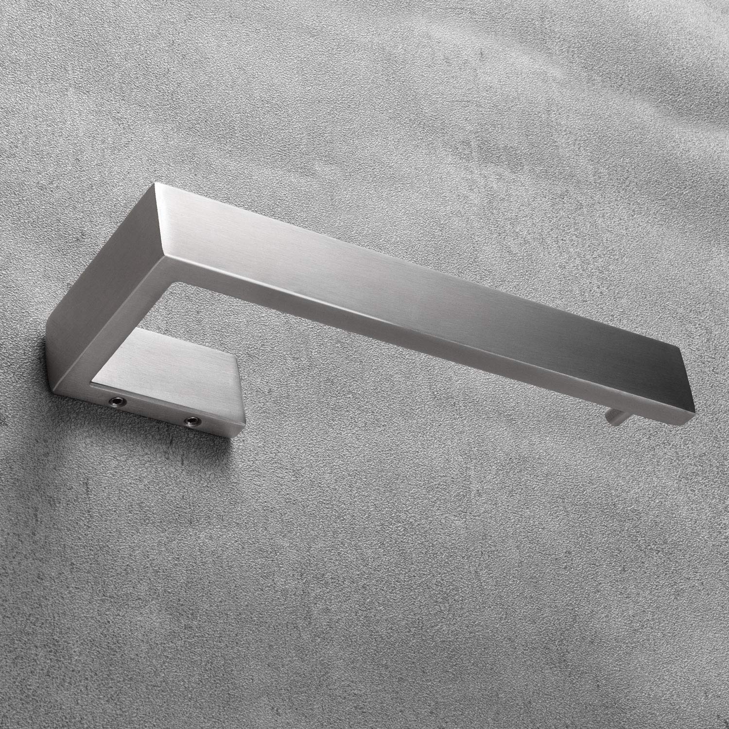 Nolimas Bathroom Hardware Towel Bar SUS 304 Stainless Steel Square Towel Ring Shelf Holder Rack for Bath Kitchen Garage Heavy Duty Wall Mounted  Nickel Brushed