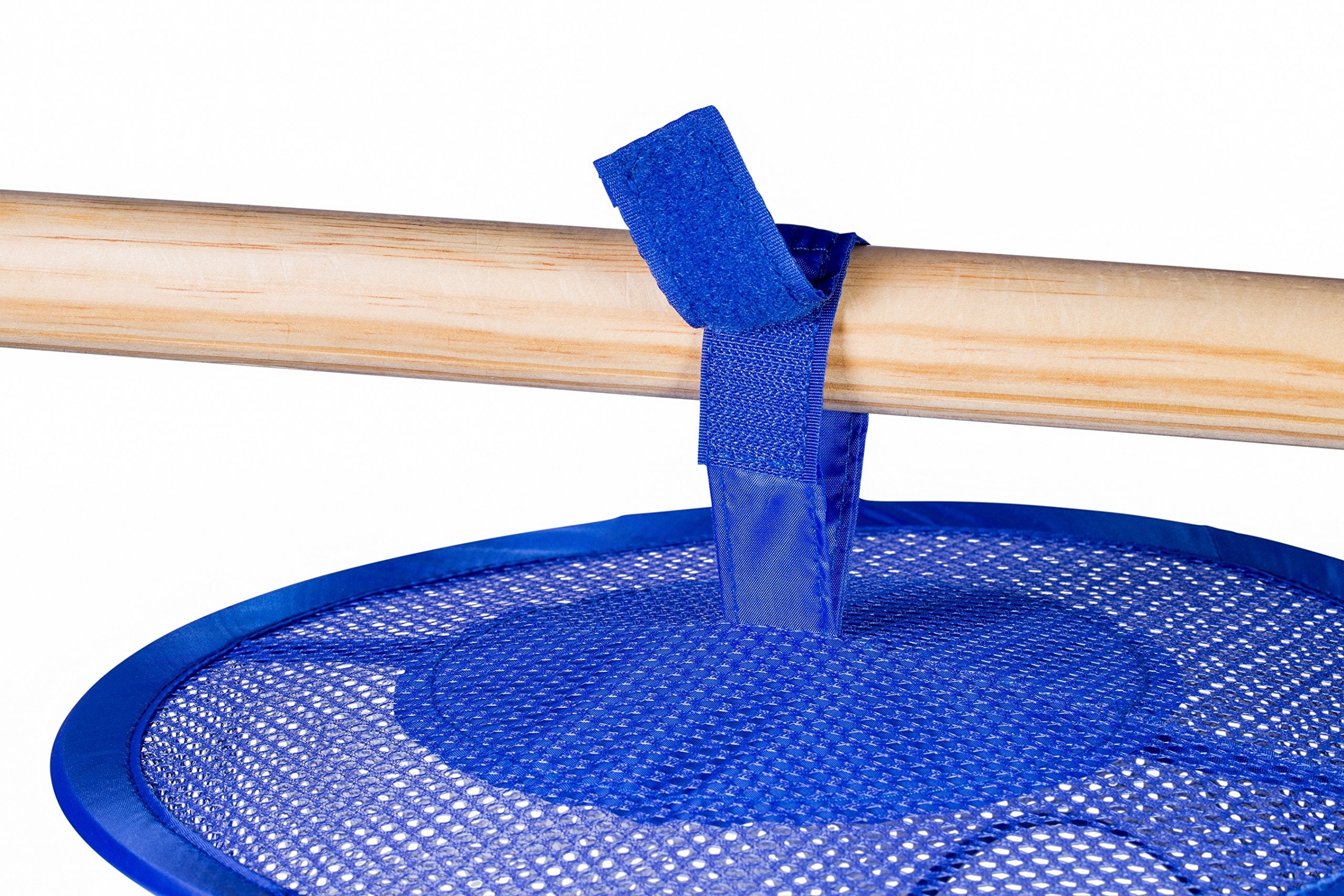 Handy Laundry 5-Tier Kids' Room and Closet Organizer - 12'' X 59'' - Fun and Functional Storage for Toys  Gloves  Shawls  Hats  and Mittens. Easy Attachment to Any Rod. (Royal Blue)