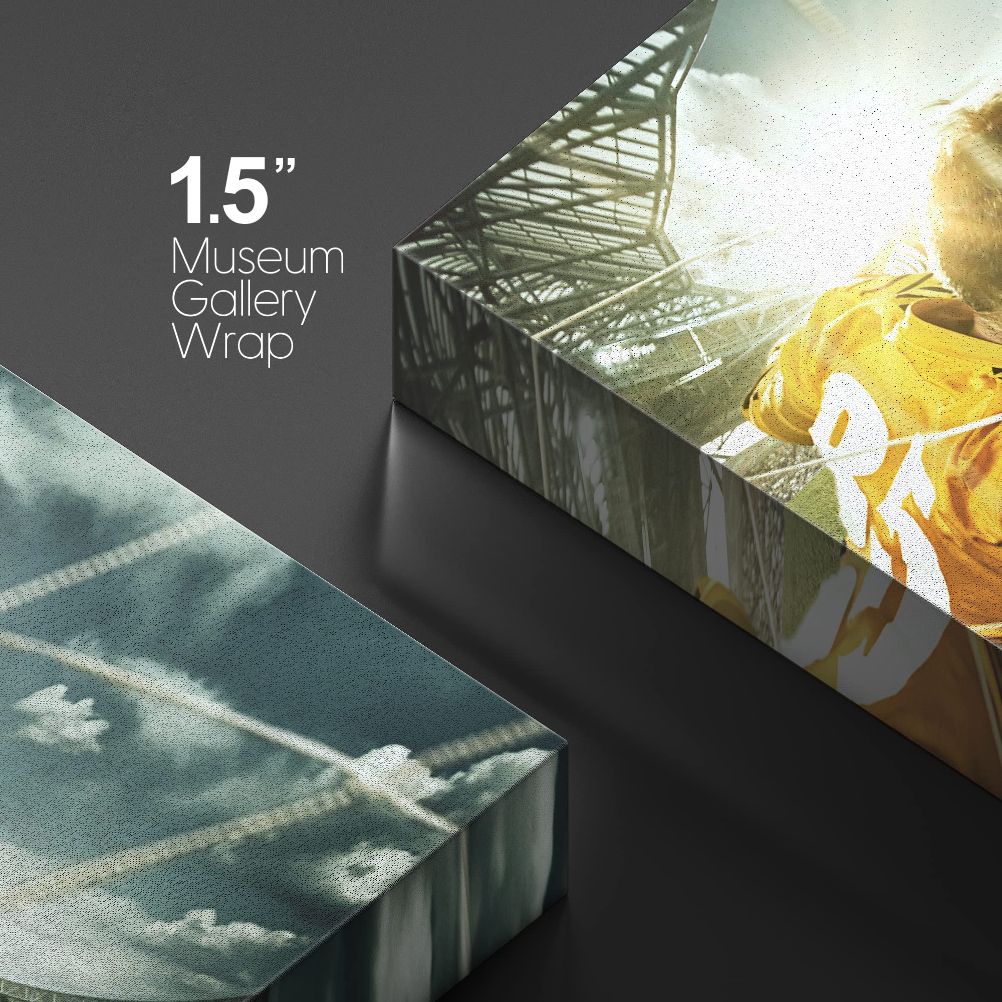 Wall26 Canvas Print Wall Art Vibrant Soccer Player Kicking Ball Into Goal Athletes Sports & Fitness Photography Realism Decorati