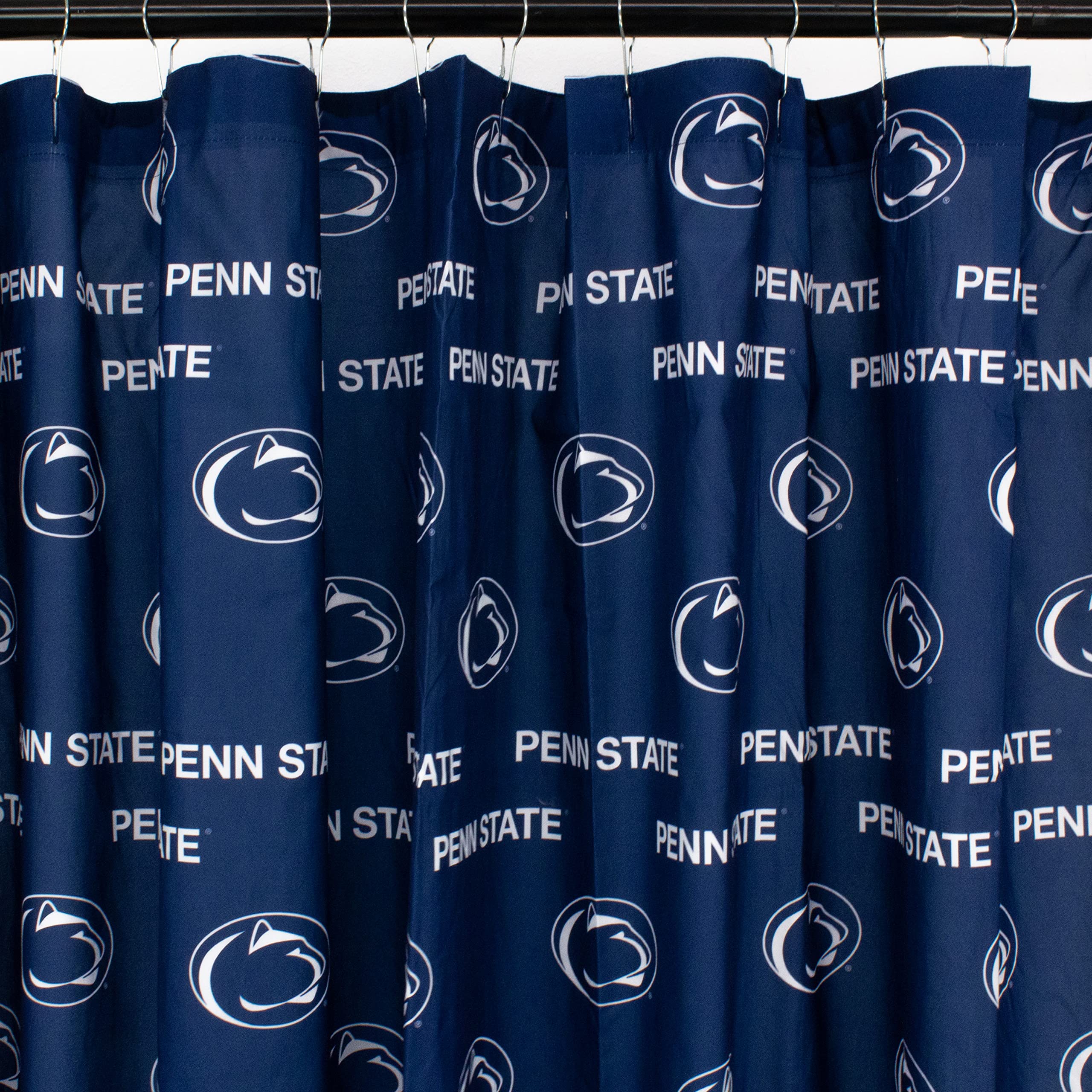 College Covers Everything Comfy Penn State Nittany Lions Bright and Colorful Shower Curtain Cover 70 x 72