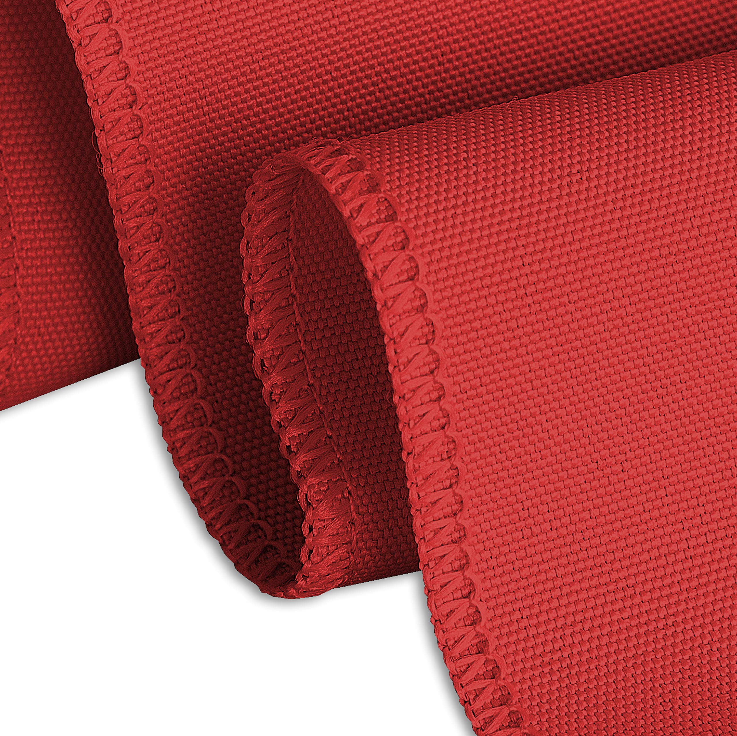 Linentablecloth 90 X 156-Inch Rectangular Polyester Tablecloth Red