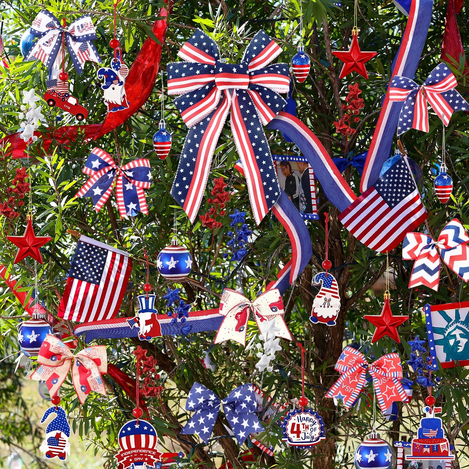 43 Pcs Thanksgiving Tree Ornaments Decorations Tree Topper Hanging Ornaments for Home Fall Holiday Party Decoration