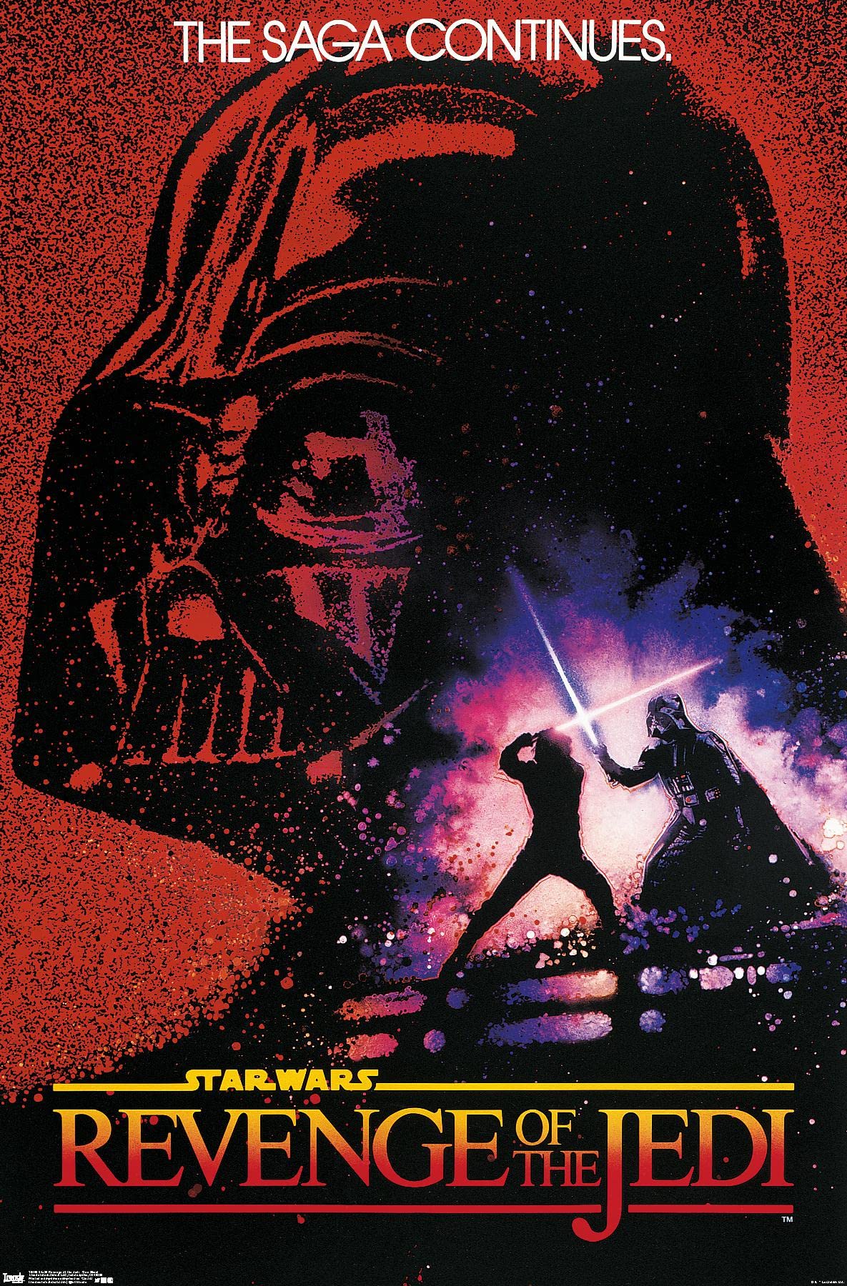 Trends International 24X36 Star Wars: Revenge Of The Jedi - One Sheet Wall Poster, 24'' X 36'', Unframed Version