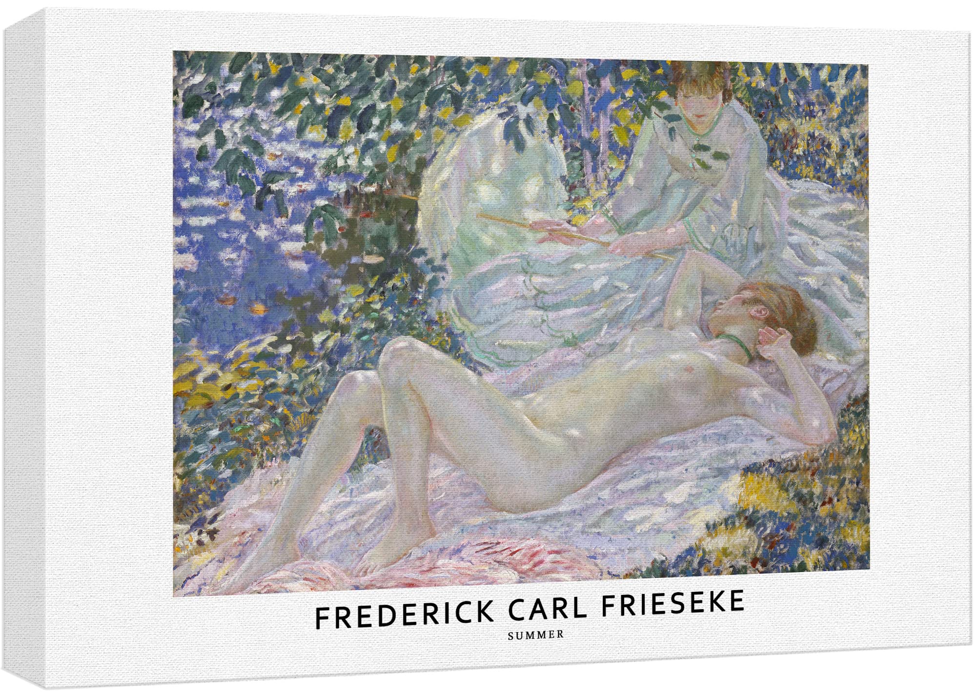 Wall26 Canvas Print Wall Art Summer By Frederick Carl Frieseke Historic Classical Illustrations Fine Art Decorative Vintage Zen