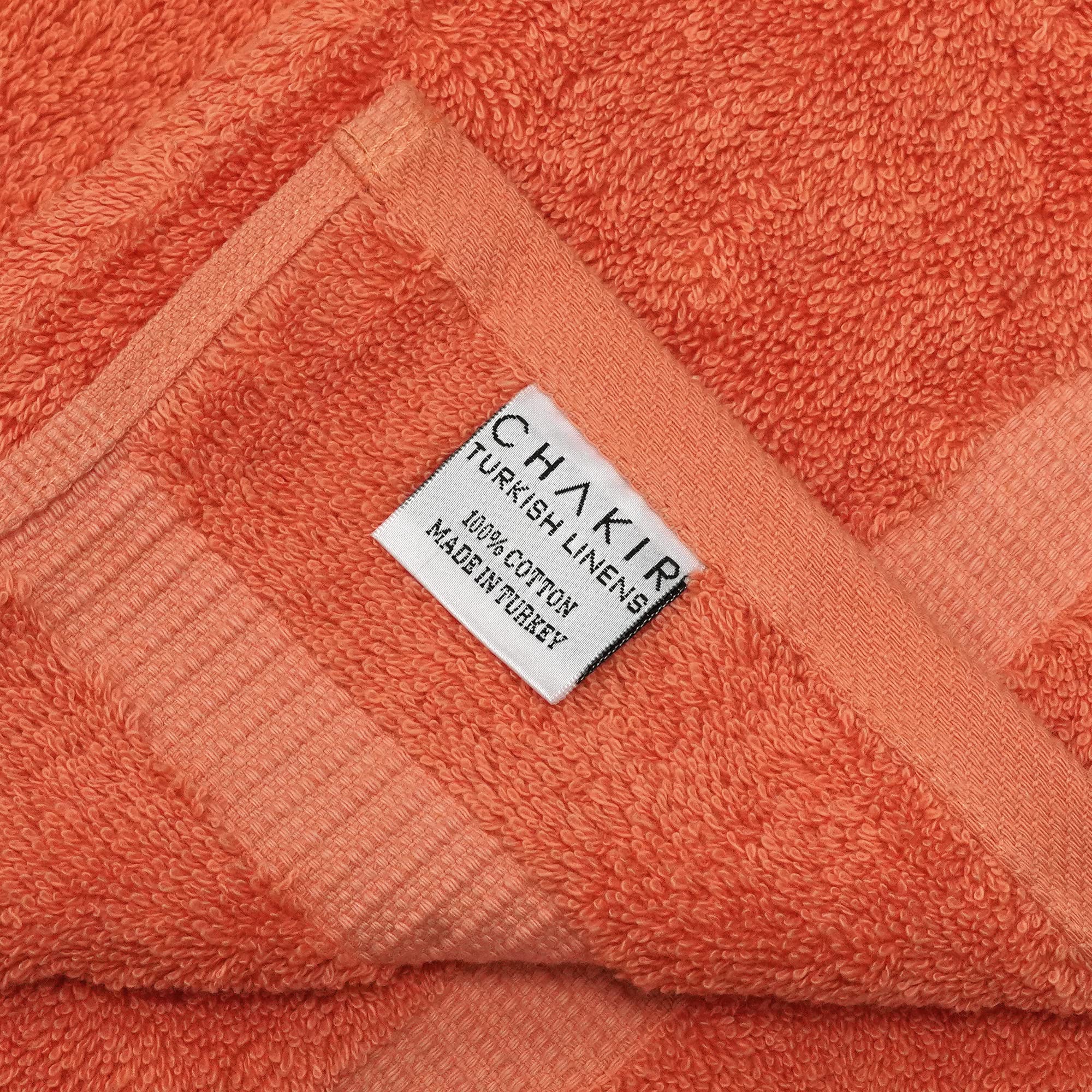 Chakir Turkish Linens 100% Cotton Premium Turkish Towels For Bathroom | 35'' X 70'' (1-Piece Bath Sheet, Coral)