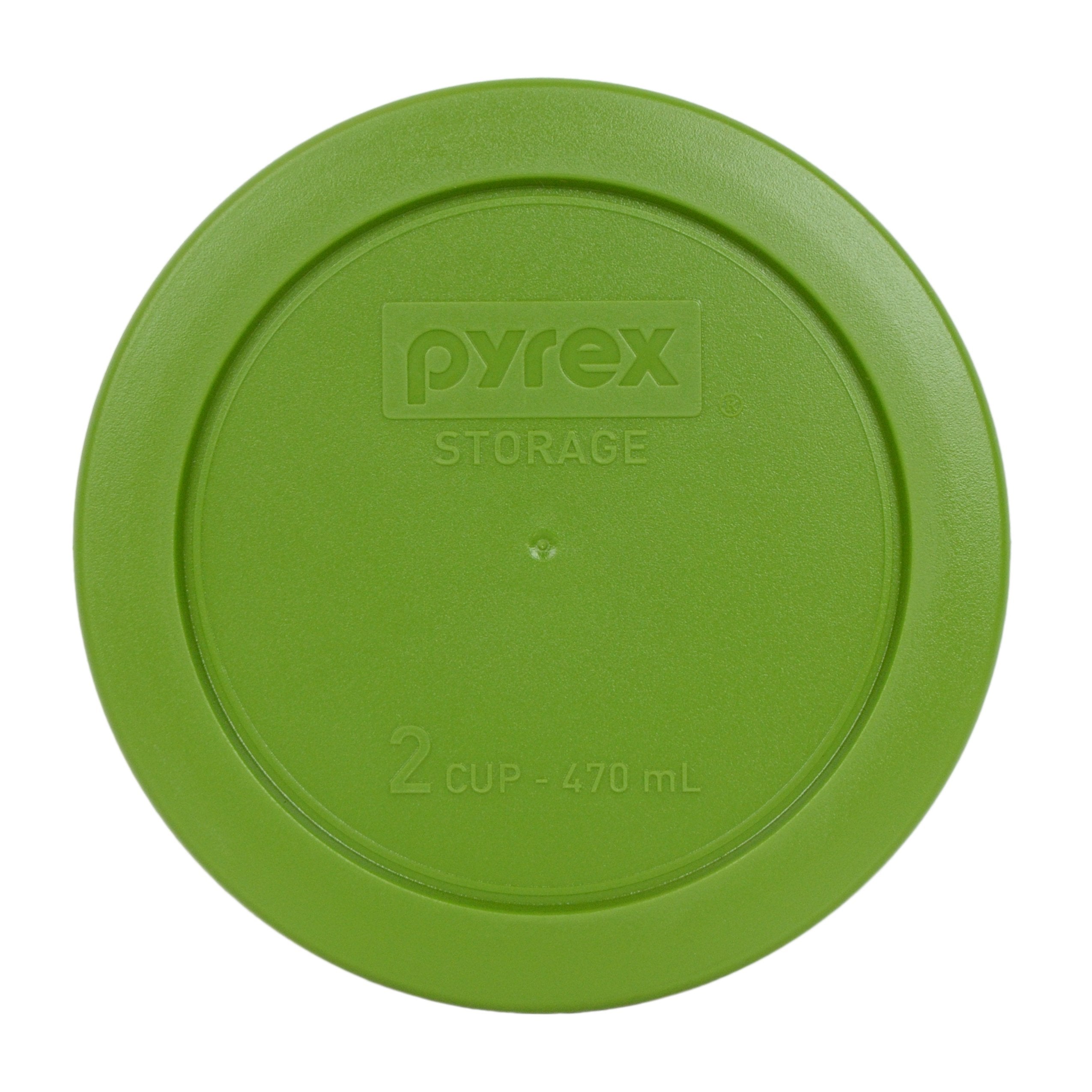 Pyrex Bundle - 4 Items: 7200-Pc 2-Cup Green Plastic Food Storage Lids