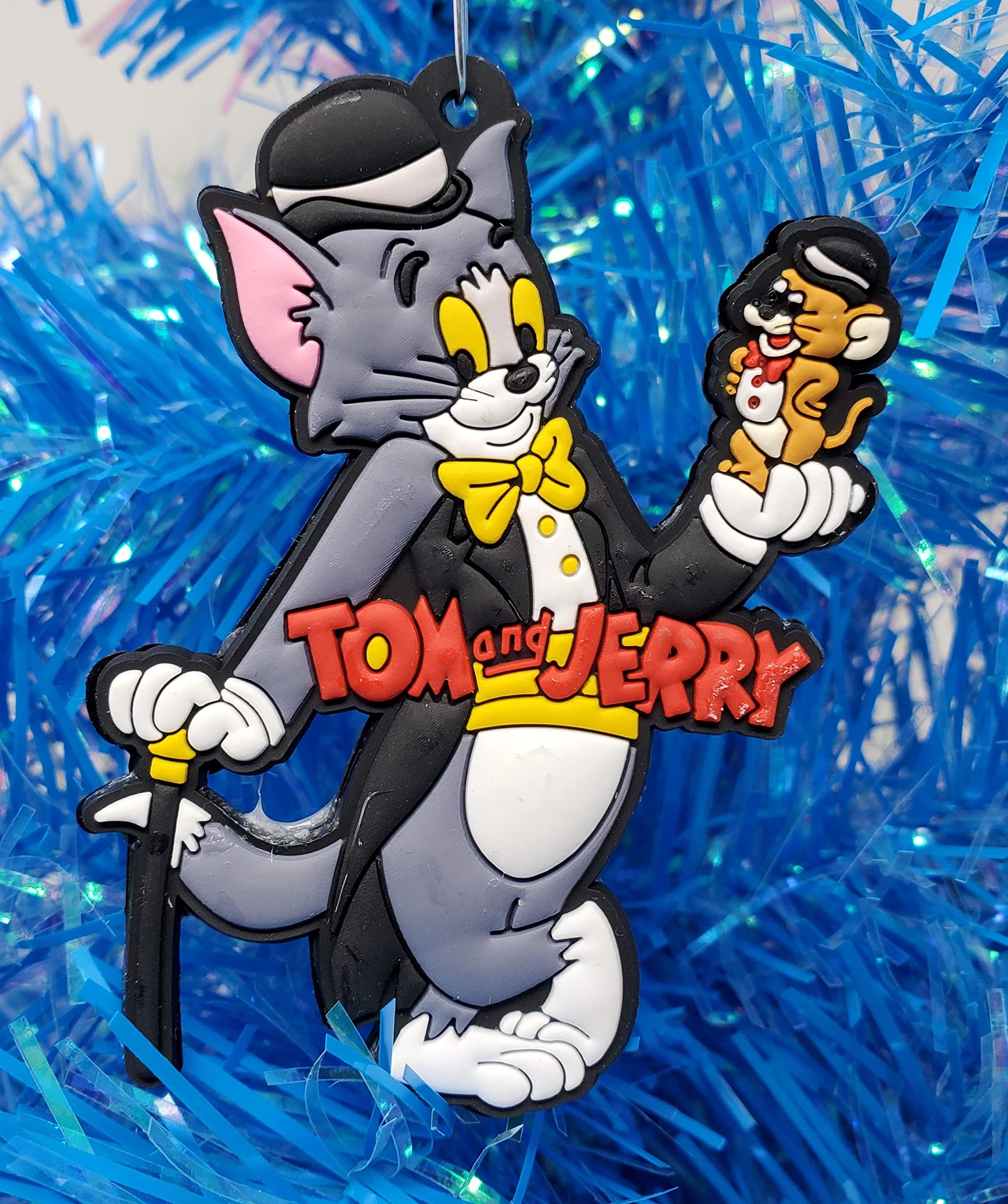 Cartoon Classic Iconic Cat and Mouse Duo Deluxe Christmas Ornament Set - Unique Shatterproof Design (Unique Design)