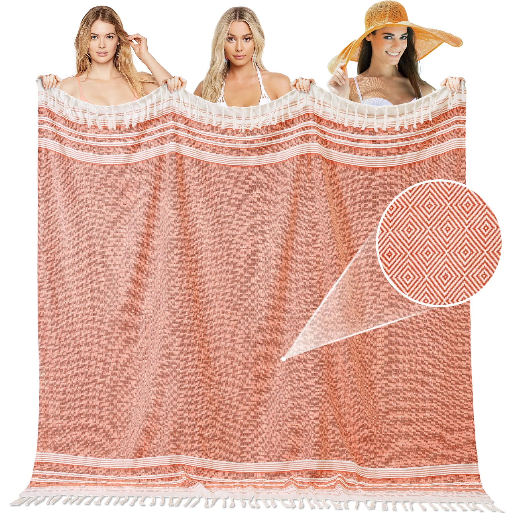 Large Throw Blanket Yoga Blanket Turkish Beach Towel Women Birthday 60Th 50Th 40Th 30Th Ideas Mother Day Grandma Nana Wife Siste