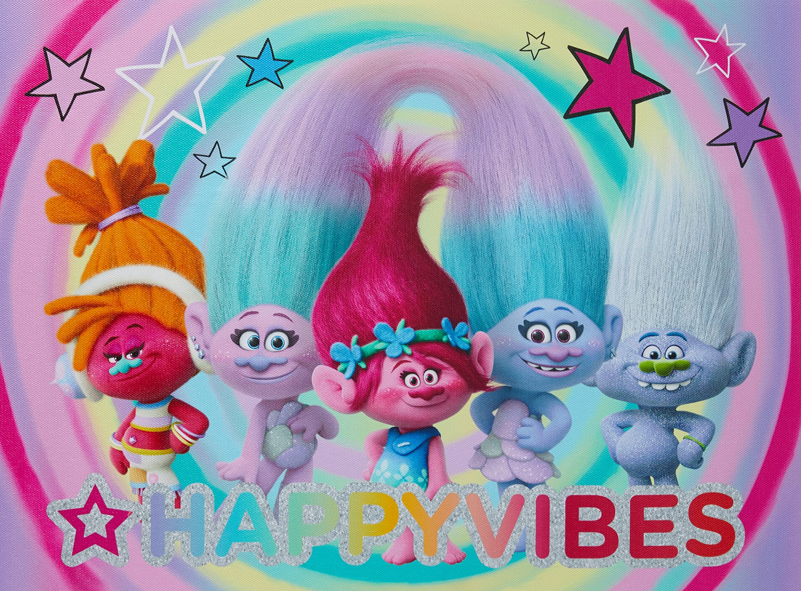 Dreamworks Trolls Led Canvas Wall Art ChildrenS Decor