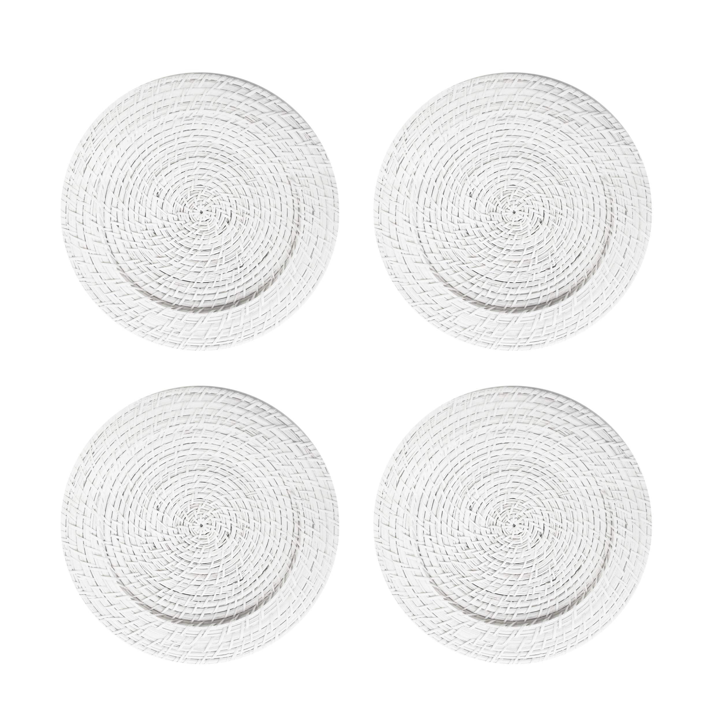 American Atelier Charger Plate Large 13    Set Of 4 Decorative Service Plate For Home, Professional Fine Dining Perfect For Upsc