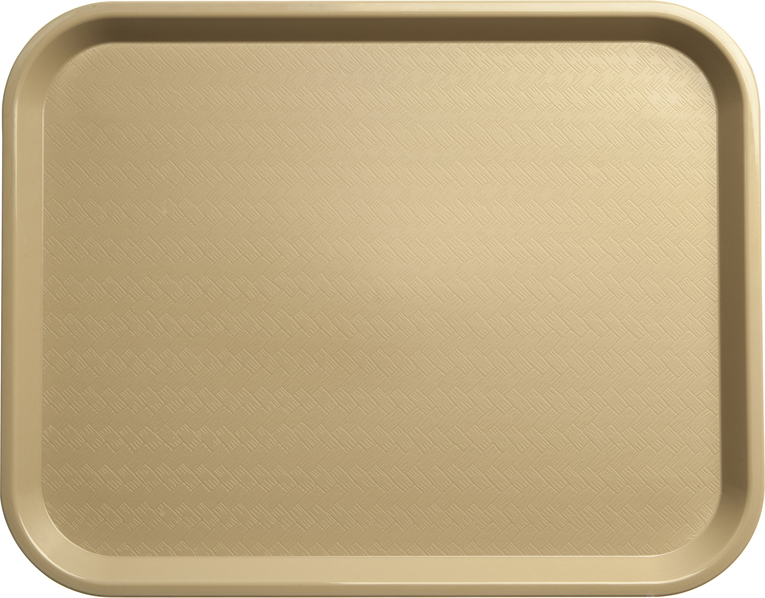 Carlisle Foodservice Products Cafe Plastic Fast Food Tray, 14'' X 18'', Beige