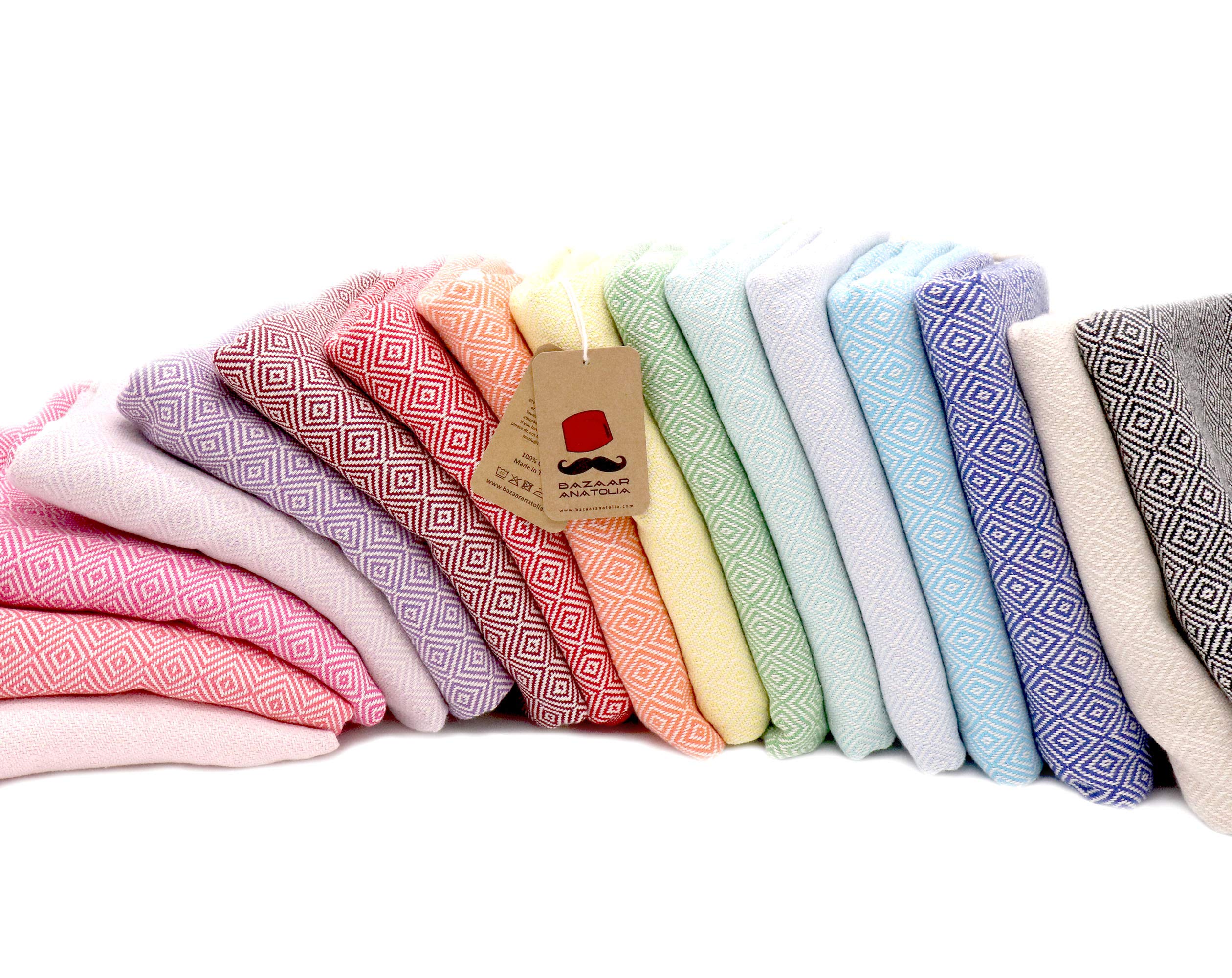 Bazaar Anatolia Turkish Beach Towel 100% Cotton Bath Towels Oversized Quick Dry Boho Farmhouse Decor Sheets Bathroom Pink Towels
