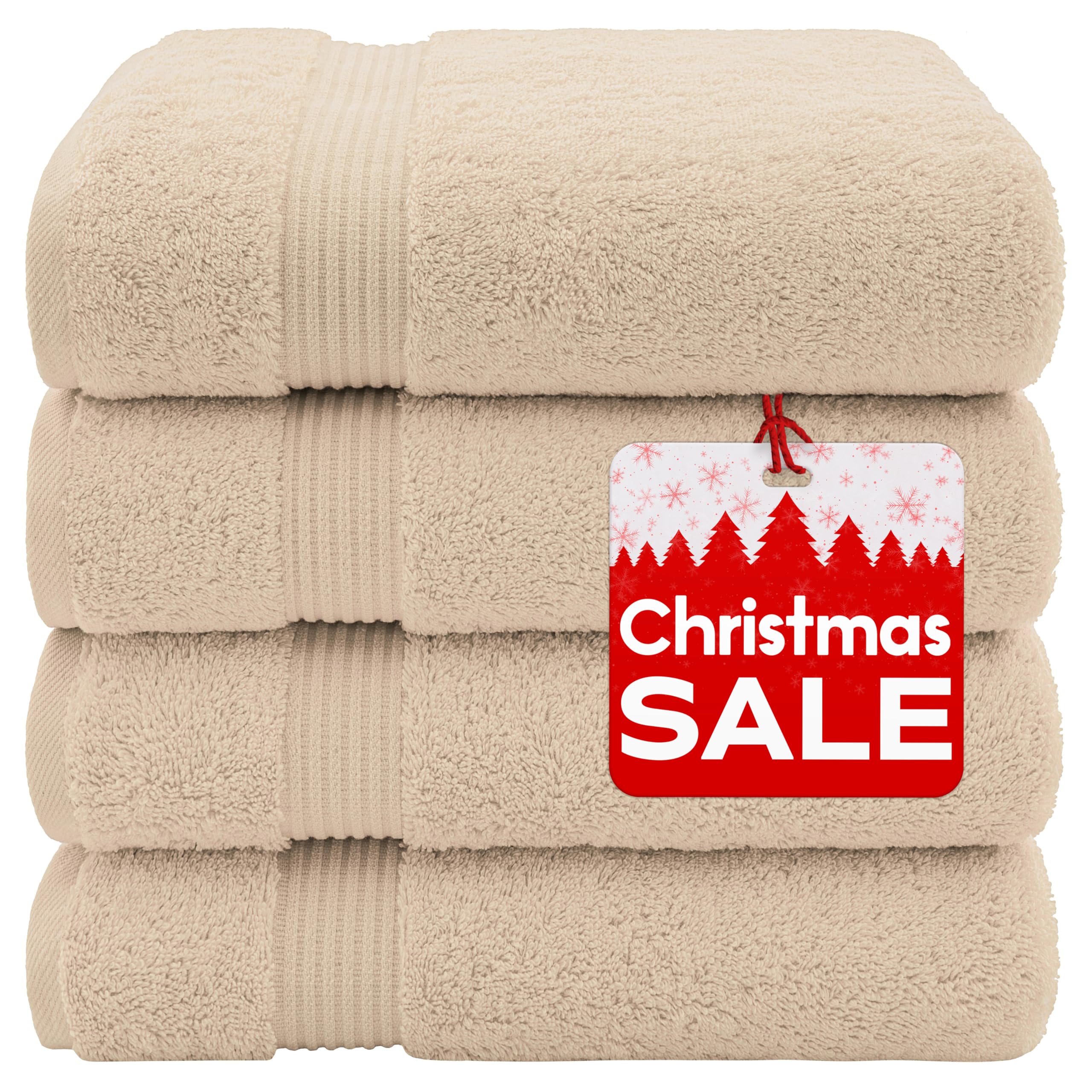 American Veteran Towel, Bath Towels For Bathroom, 4 Packed 27 Inch 54 Inch 100% Turkish Cotton Large Bath Towels, Soft Absorbent