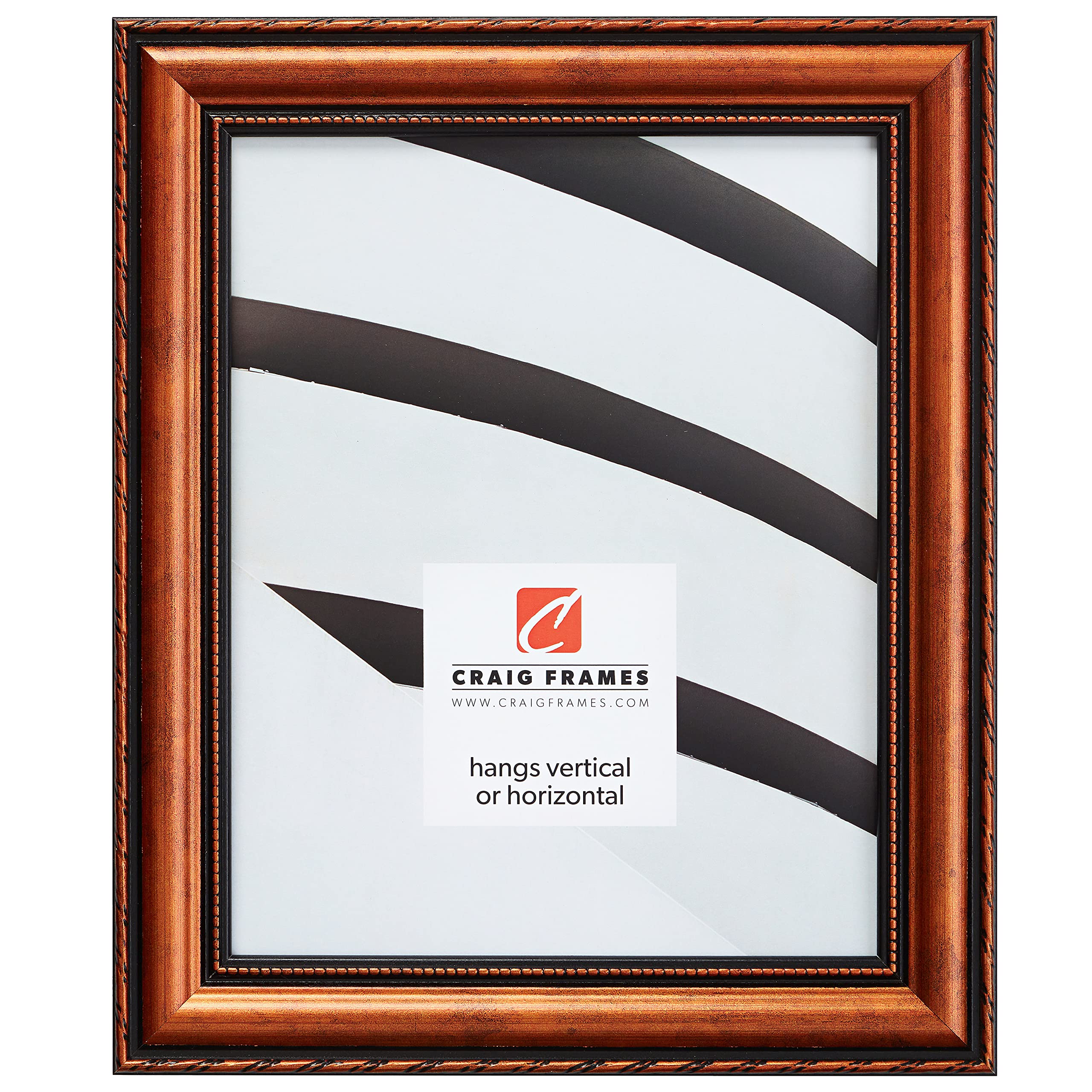 Craig Frames Victoria, 18x27 Picture Frame, Ornate Copper
