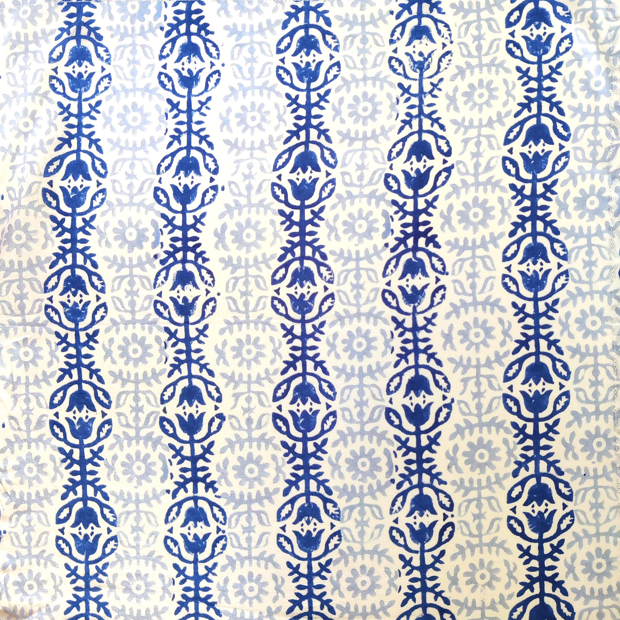 Cotton Dinner Napkins 18X18 Inches - Washable Cloth Napkins Set Of 6 - Everyday Use Or Dinner Party And Events - White Blue Ligh