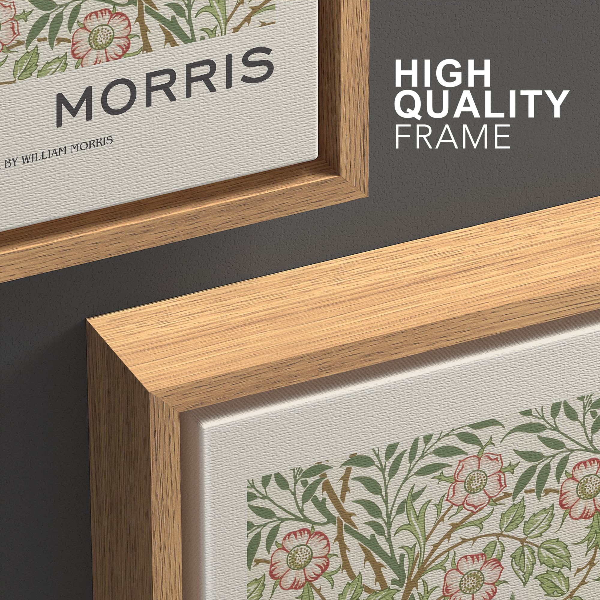 Wall26 Framed Canvas Print Wall Art Set William Morris Flower Pattern Tapestries Nature Floral Illustrations Fine Art Decorative