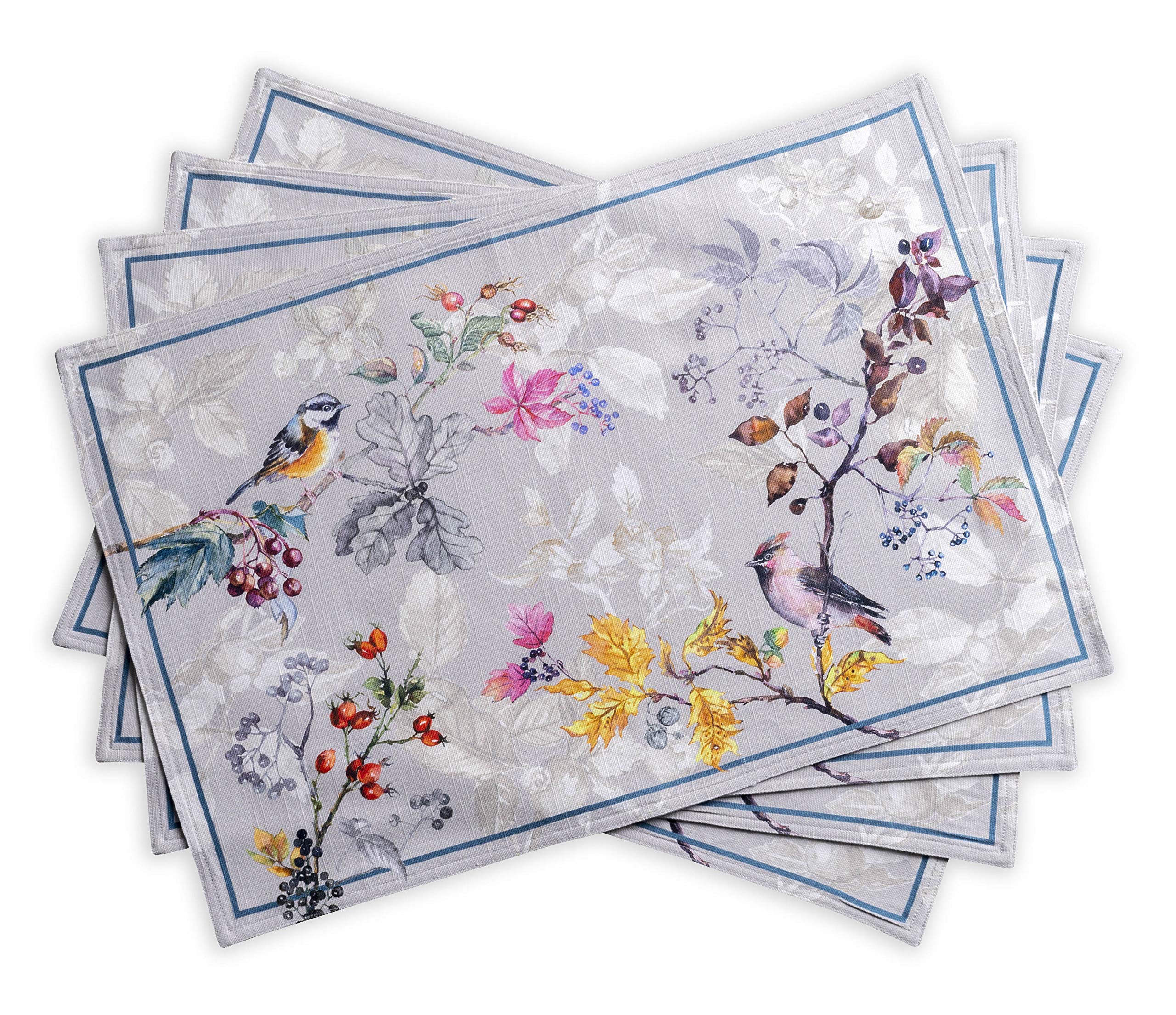 Maison D' Hermine Placemat 100% Cotton Decorative Washable Table Cloth Placemats, Dining, Home, Wedding, Banquet, Buffet, Equino