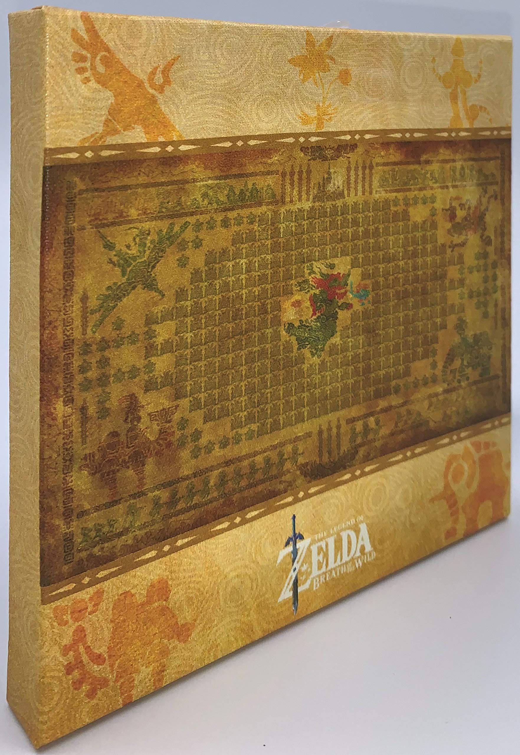 Prolific Art Galleries The Legend Of Zelda Breath Of The Wild Hyrule Map Canvas Print Poster Wall Art Decor - 6X6 Inch - Ganon A