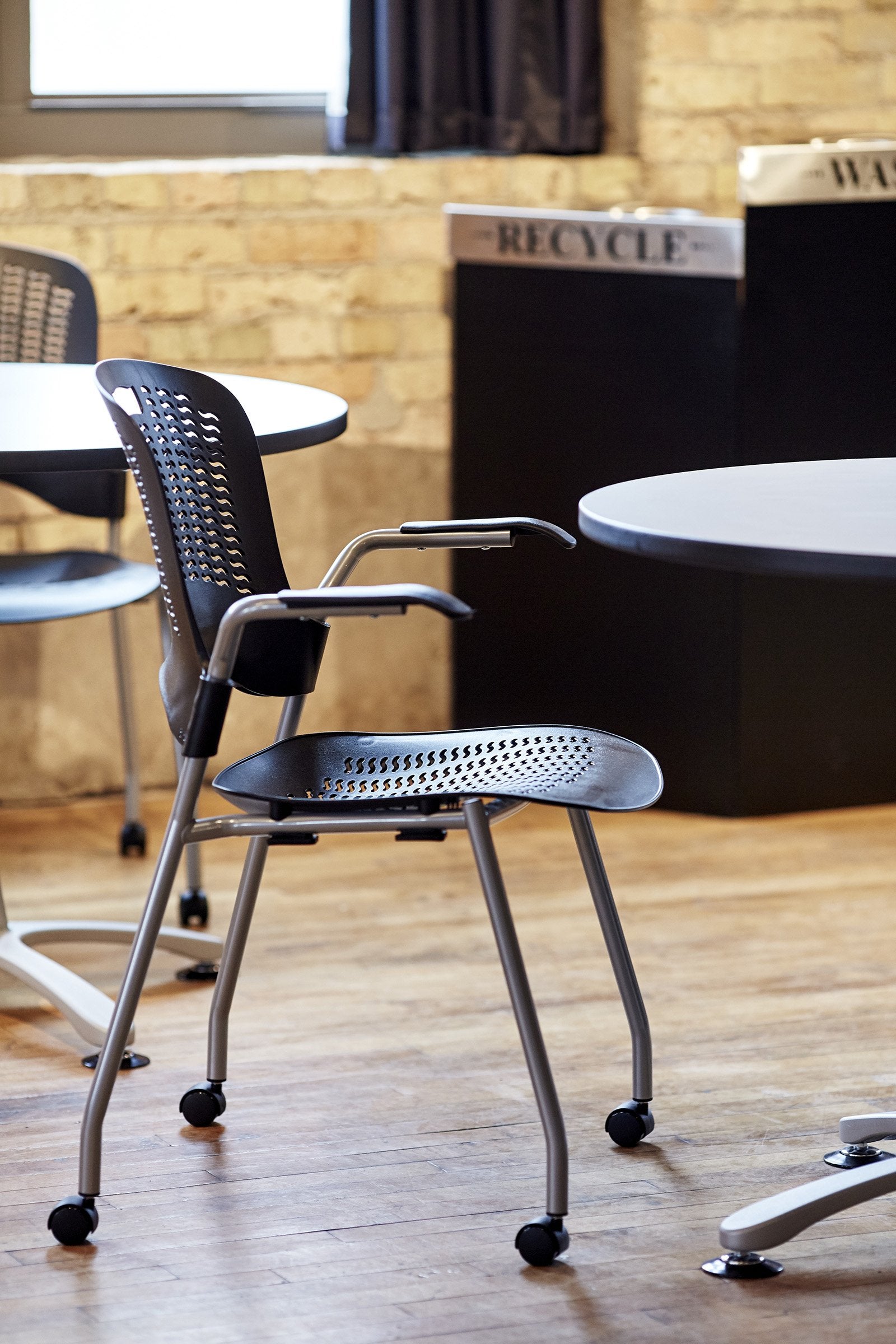 Safco Products 9552BL Trifecta Waste Receptacle