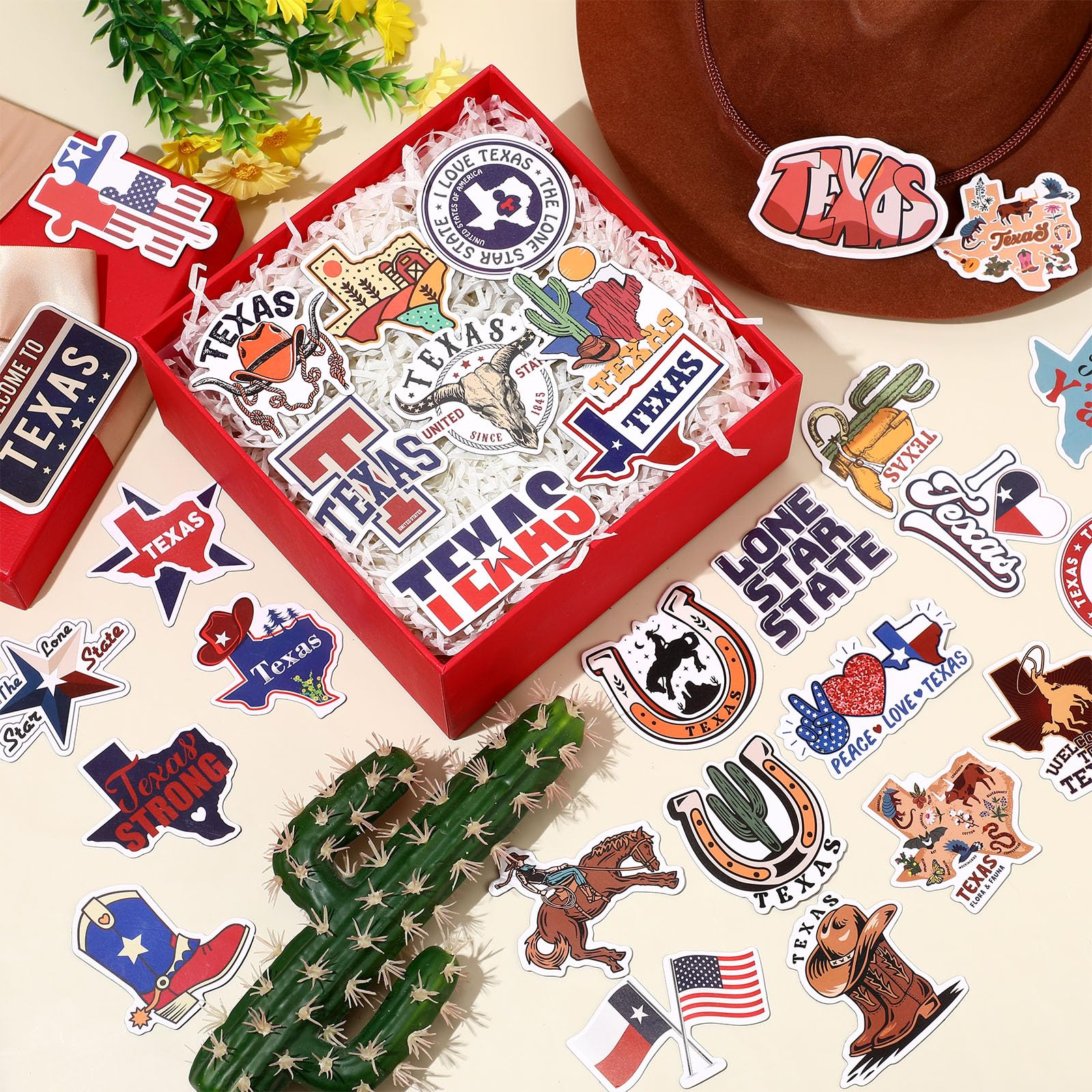 Konohan 30 Pcs Texas Souvenirs Gifts Texas Magnet for Refrigerator City Magnetic Refrigerator Stickers for Home Decoration