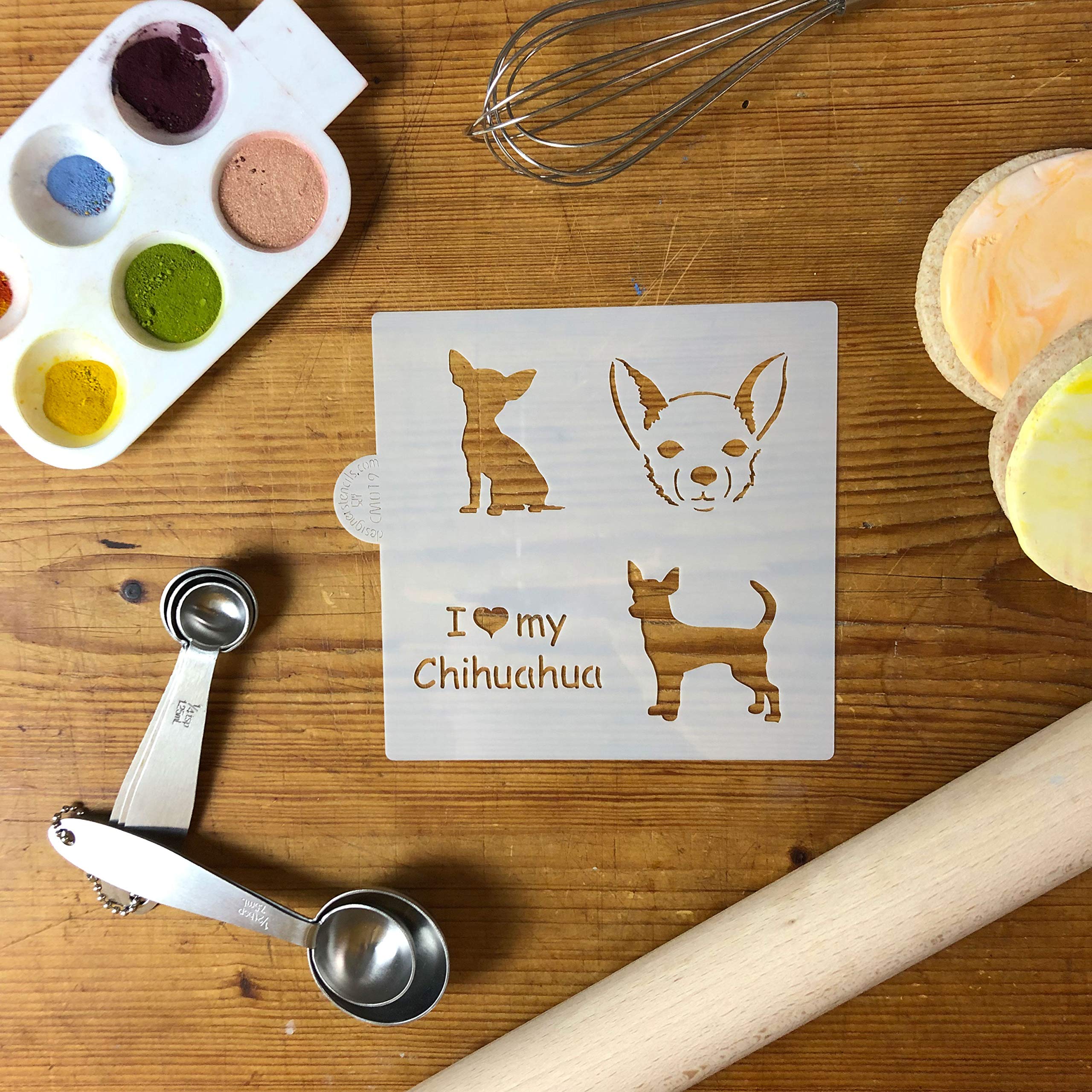 I Love My Chihuahua Cookie And Craft Stencil By Designer Stencils