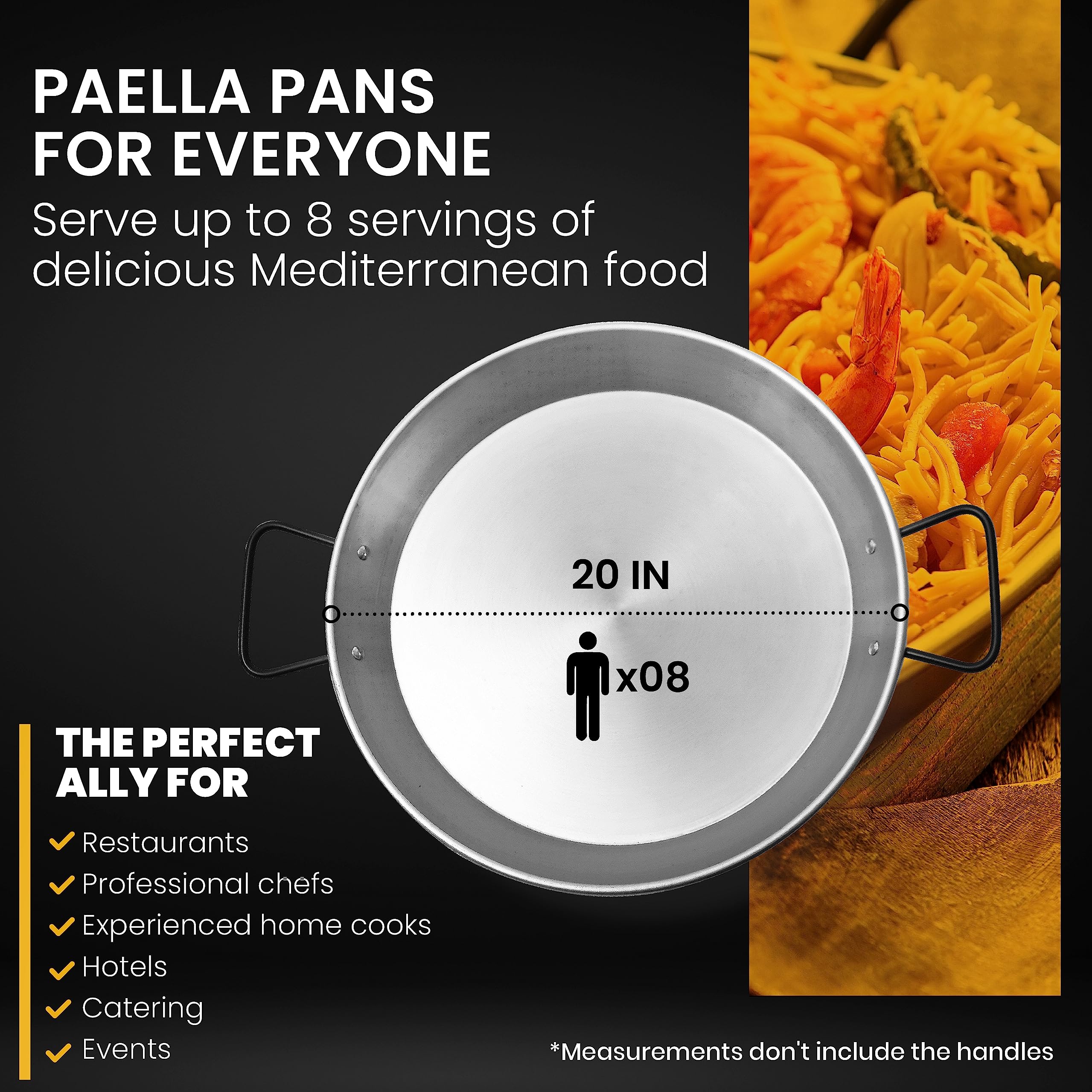 Machika Professional Carbon Steel Pan | Carbon Steel Skillet For Cooking Mediterranean Food | Premium Skillet For Professional U