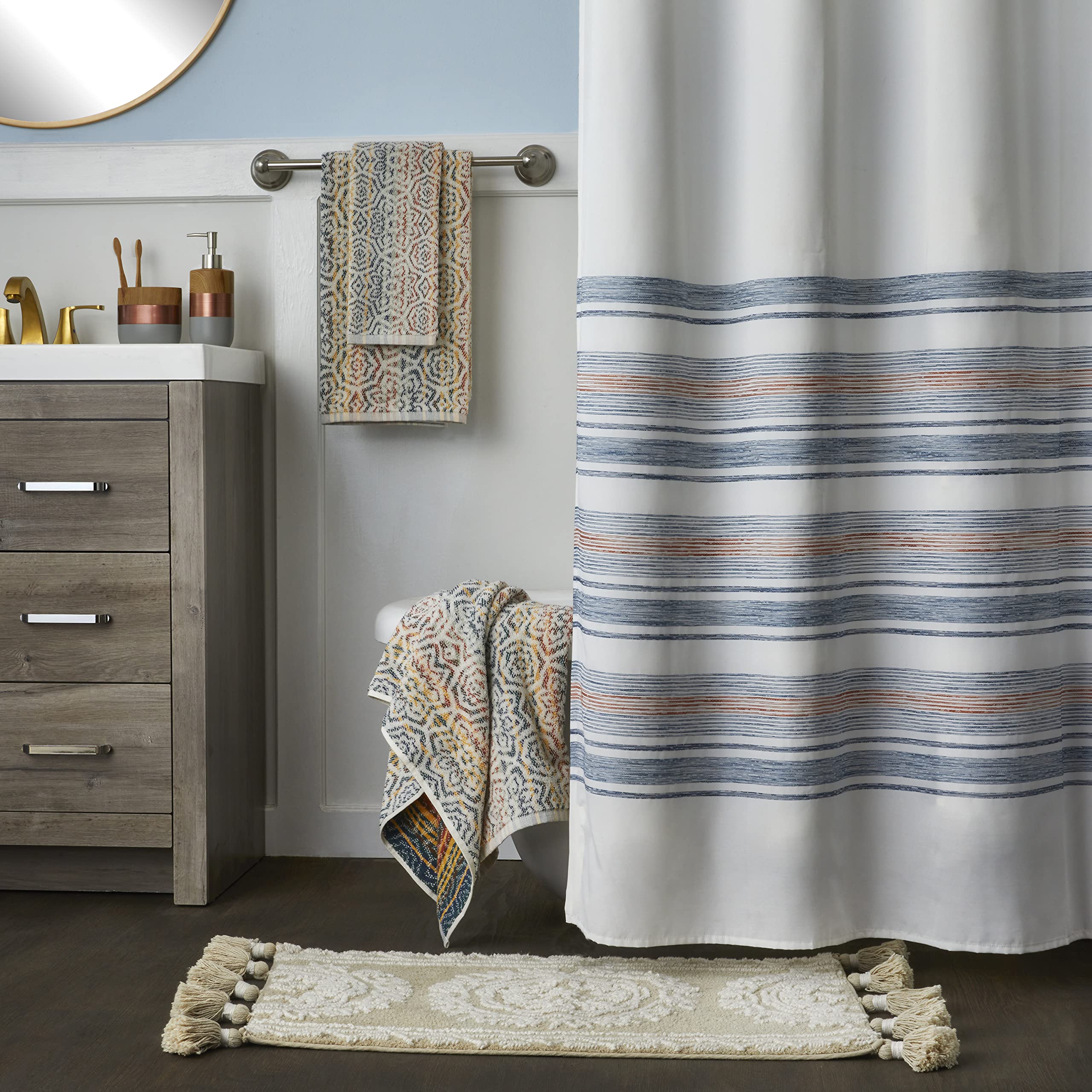 Skl Home By Saturday Knight Ltd. Rhapsody Bath Towel,Spice 27X50