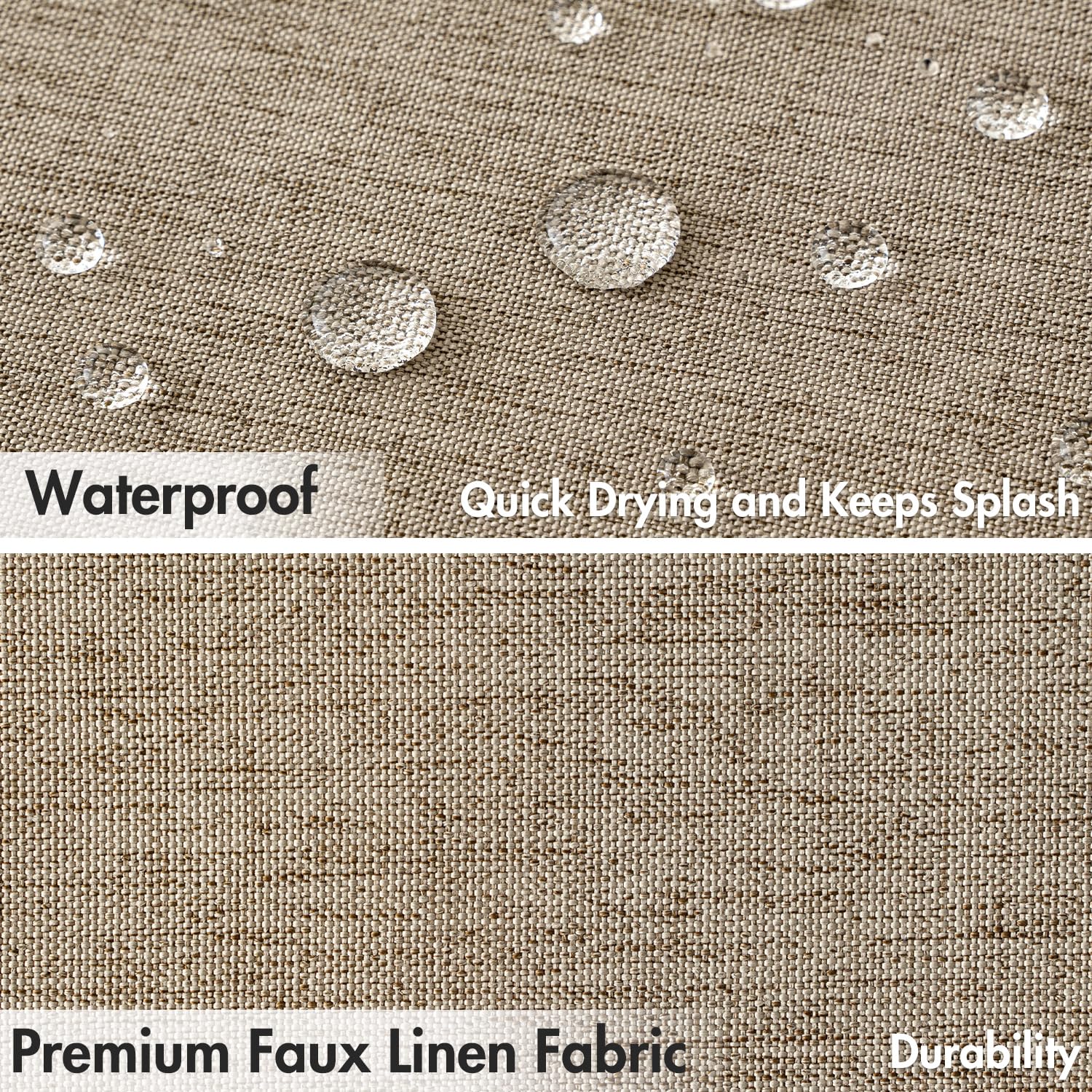 Miulee Extra Long Linen Shower Curtain 84 Inch Long With 12 Metal Hooks Modern Washable Fabric Shower Curtain Set Waterproof Neu
