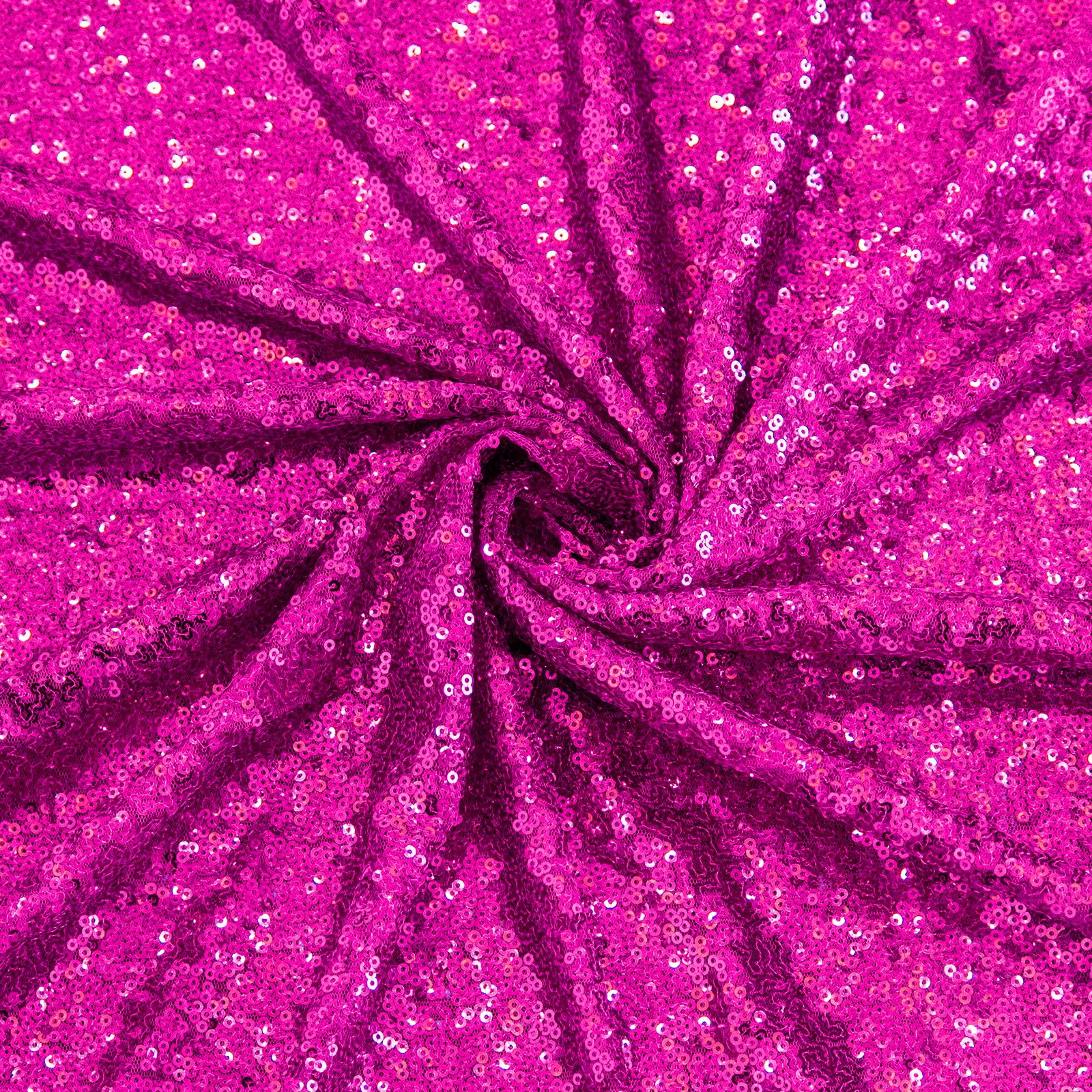 Jyflzq Fuchsia Sequin Tablecloth 50 Round Sparkly Drape Table Cloths Table Cover Overlay For Wedding Birthday Party Baby Bridal