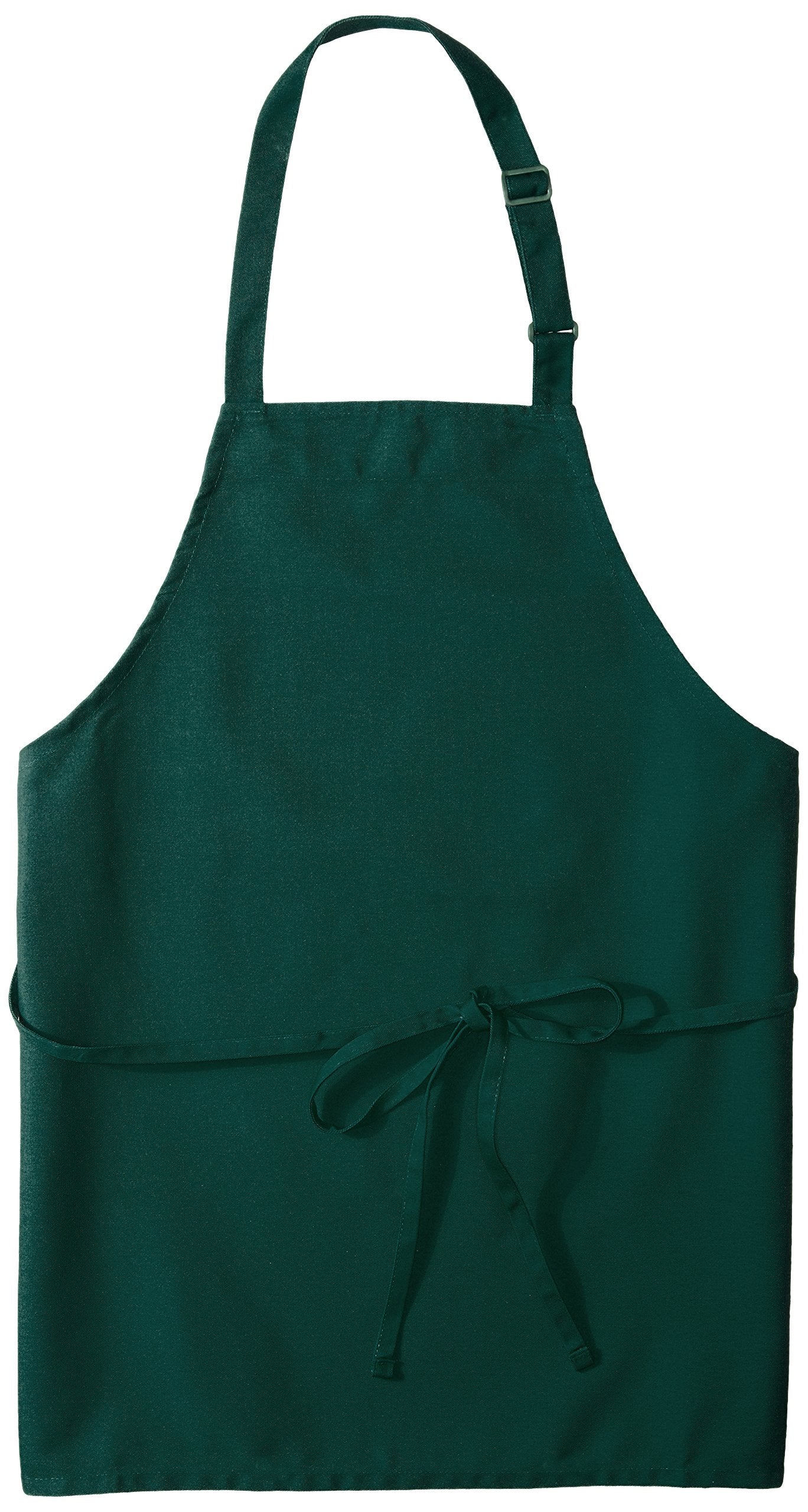 Uncommon Threads mens Adjustable No Pocket Restaurant Bib Apron, Hunter, One Size US