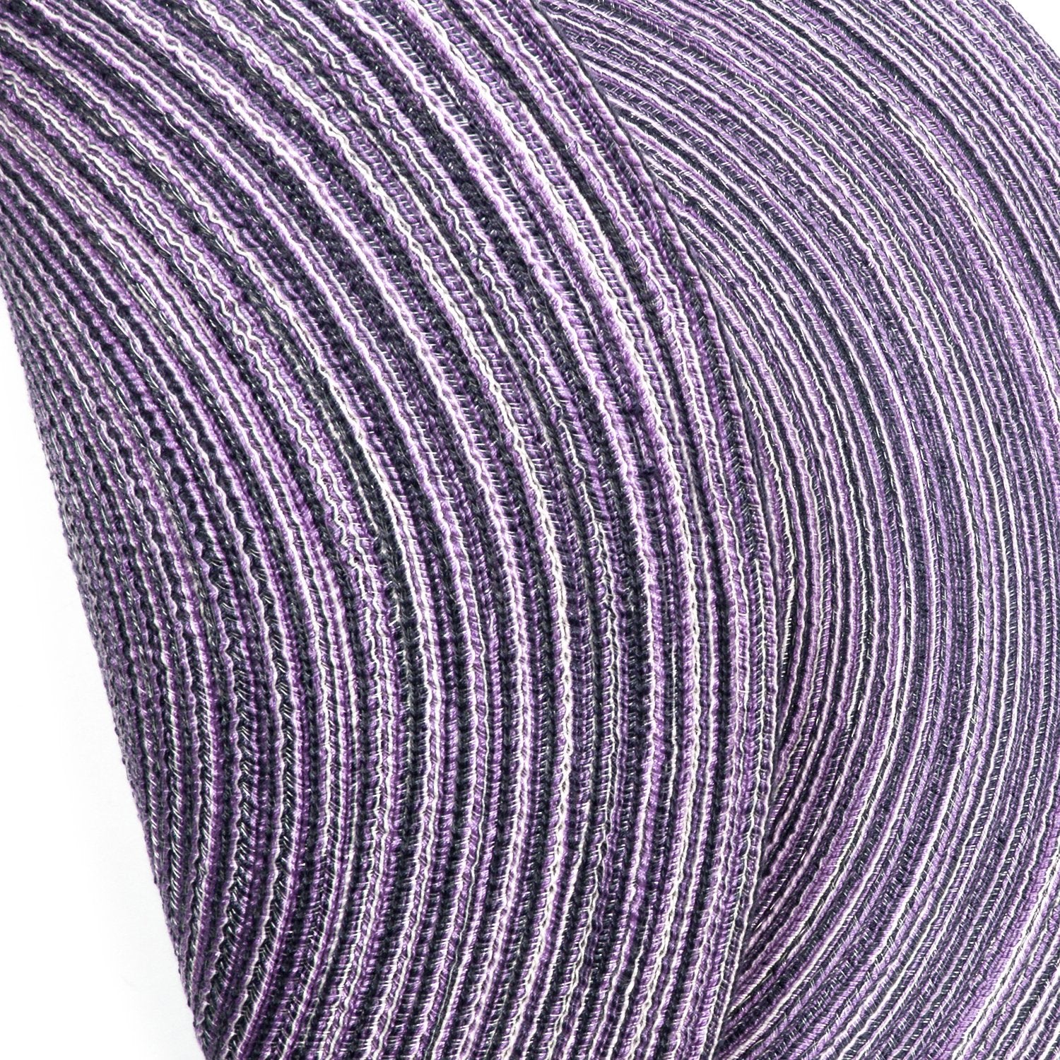 SHACOS Round Braided Placemats Set of 6 Round Placemats Cotton Blend Fabric Table Mats for Wedding Party (Light Purple, 6)