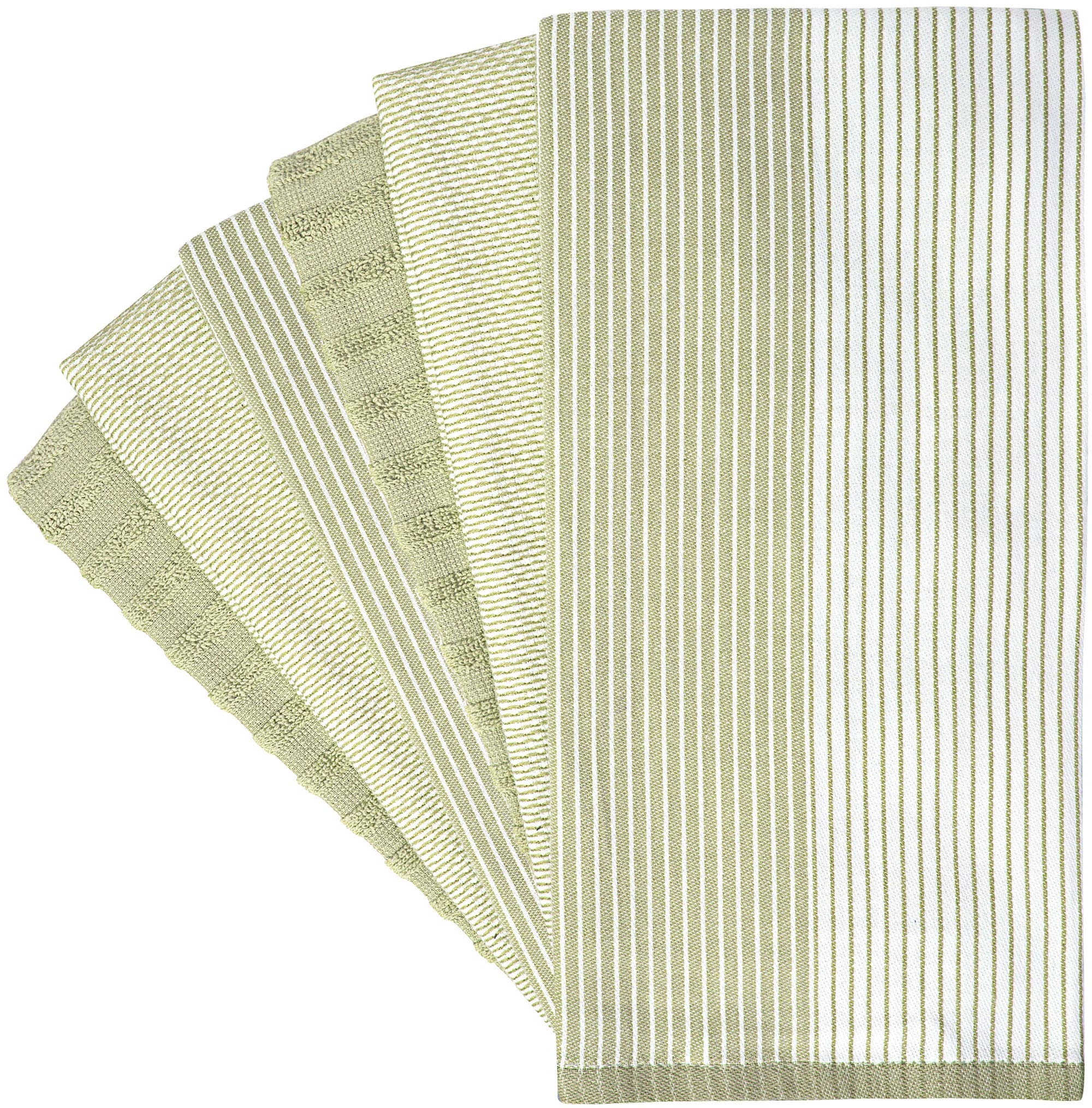 Premium Kitchen Towels (20   X 28   , 6 Pack) | Large Cotton Kitchen Hand Towels | Dish Towels | Flat & Terry Towel | Kitchen To