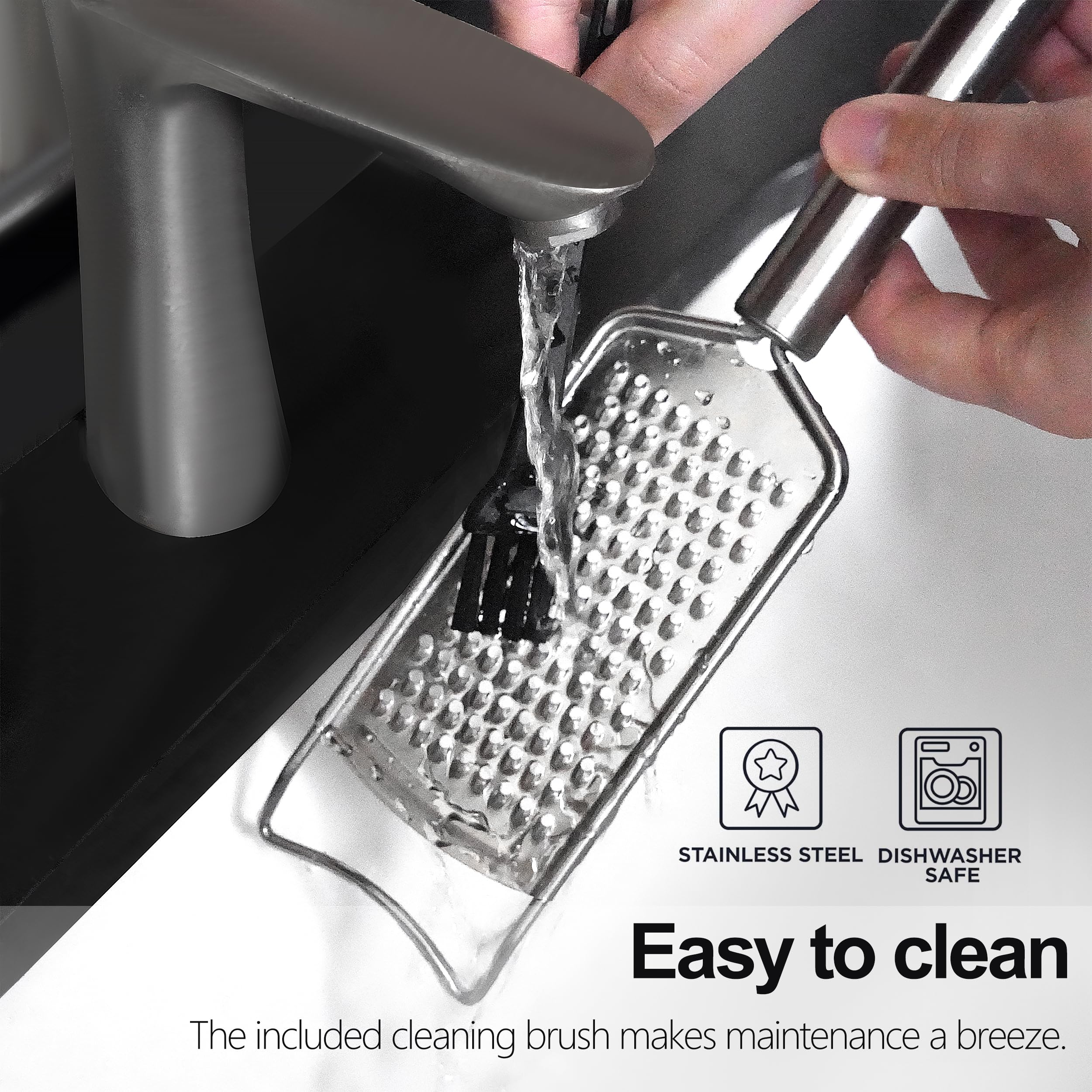 Cheese Grater Set, 7-Piece Zester Grater Peeler Set Stainless Steel Kitchen Utensil Set for Bar Restaurant Home Ginger Lemon Fru