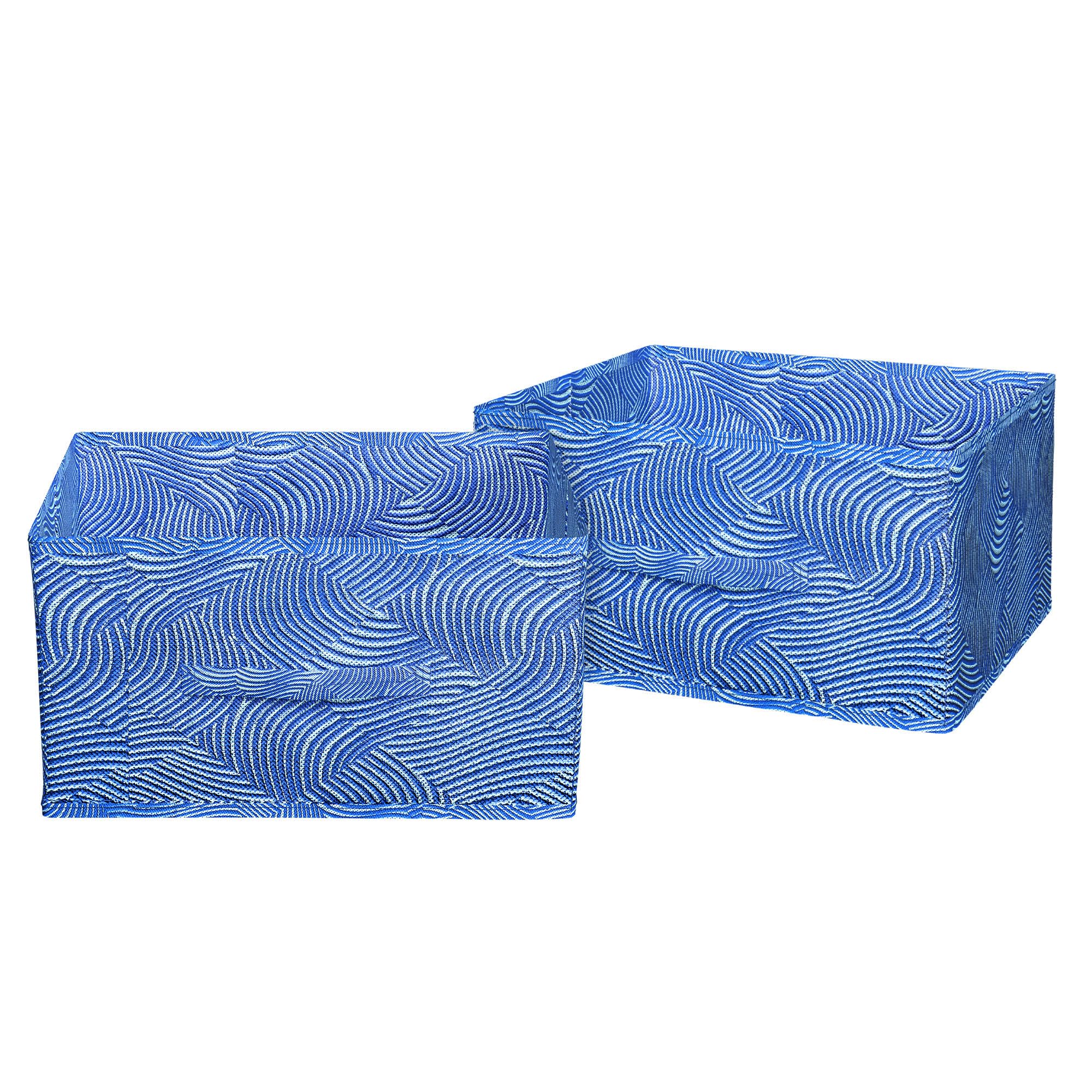 Kuber Industries Laheriya Print Non Woven Fabric 2Replacement Drawer Storage And Cloth Organizer Unit For Closet (Blue)Kubmart